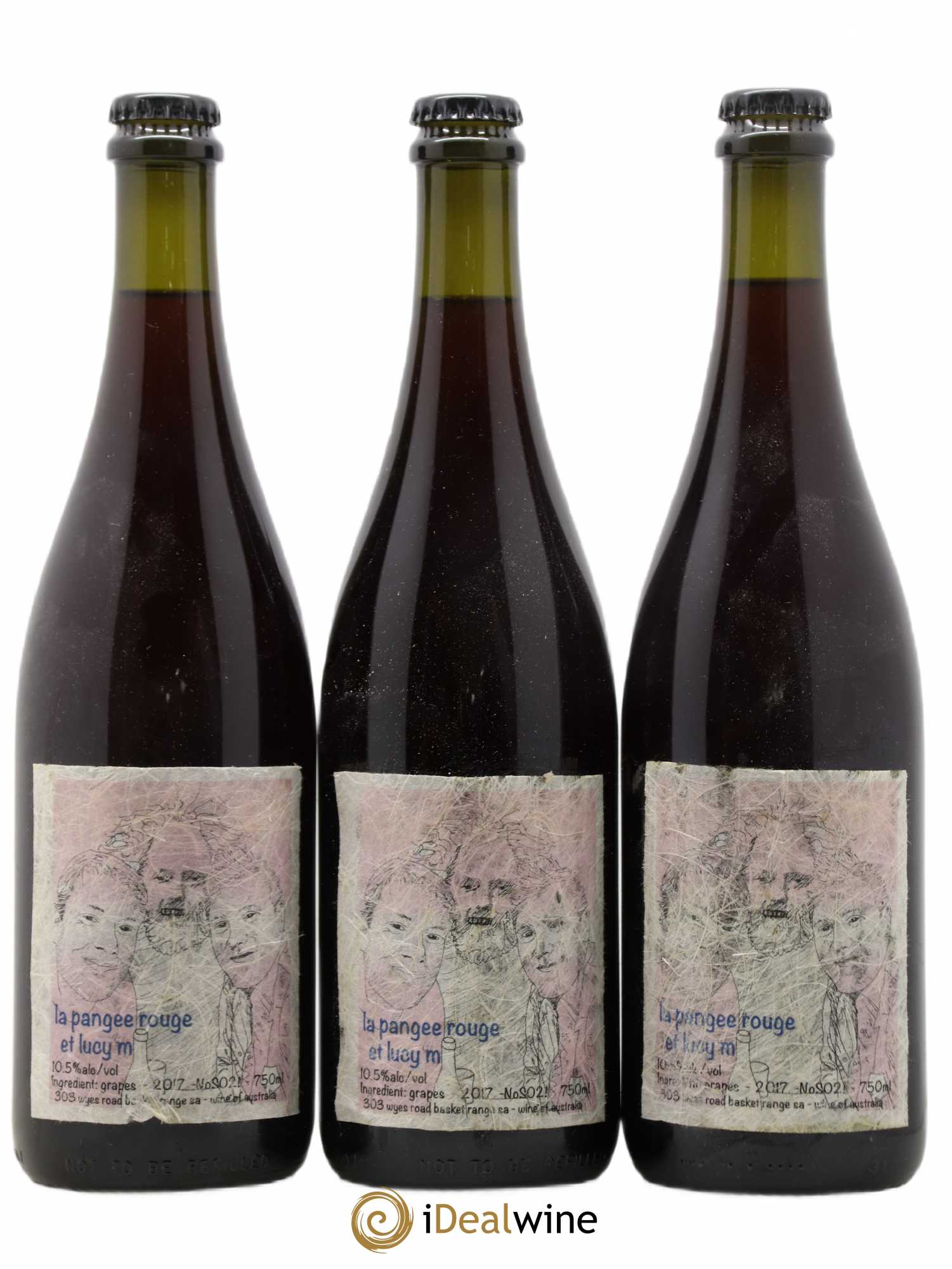 Australie Pangee Rouge Lucy Margaux 2017 - Lot de 3 bouteilles - 0