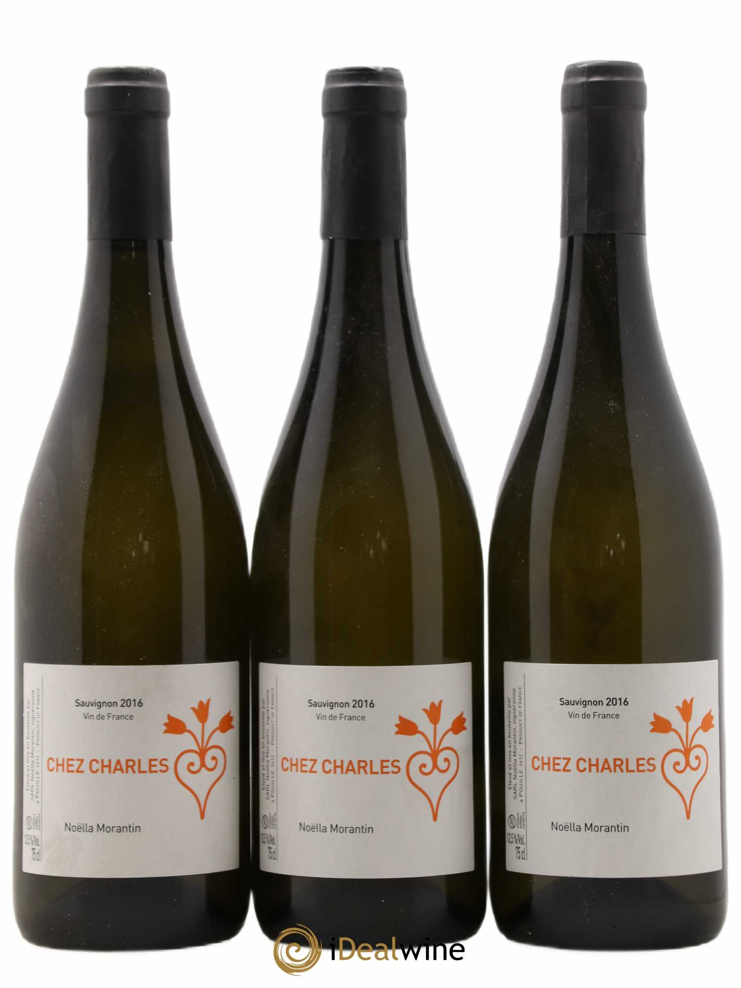 Vin de France Sauvignon Chez Charles Domaine Noëlla Morantin 2016 - Posten von 3 Flaschen - 0