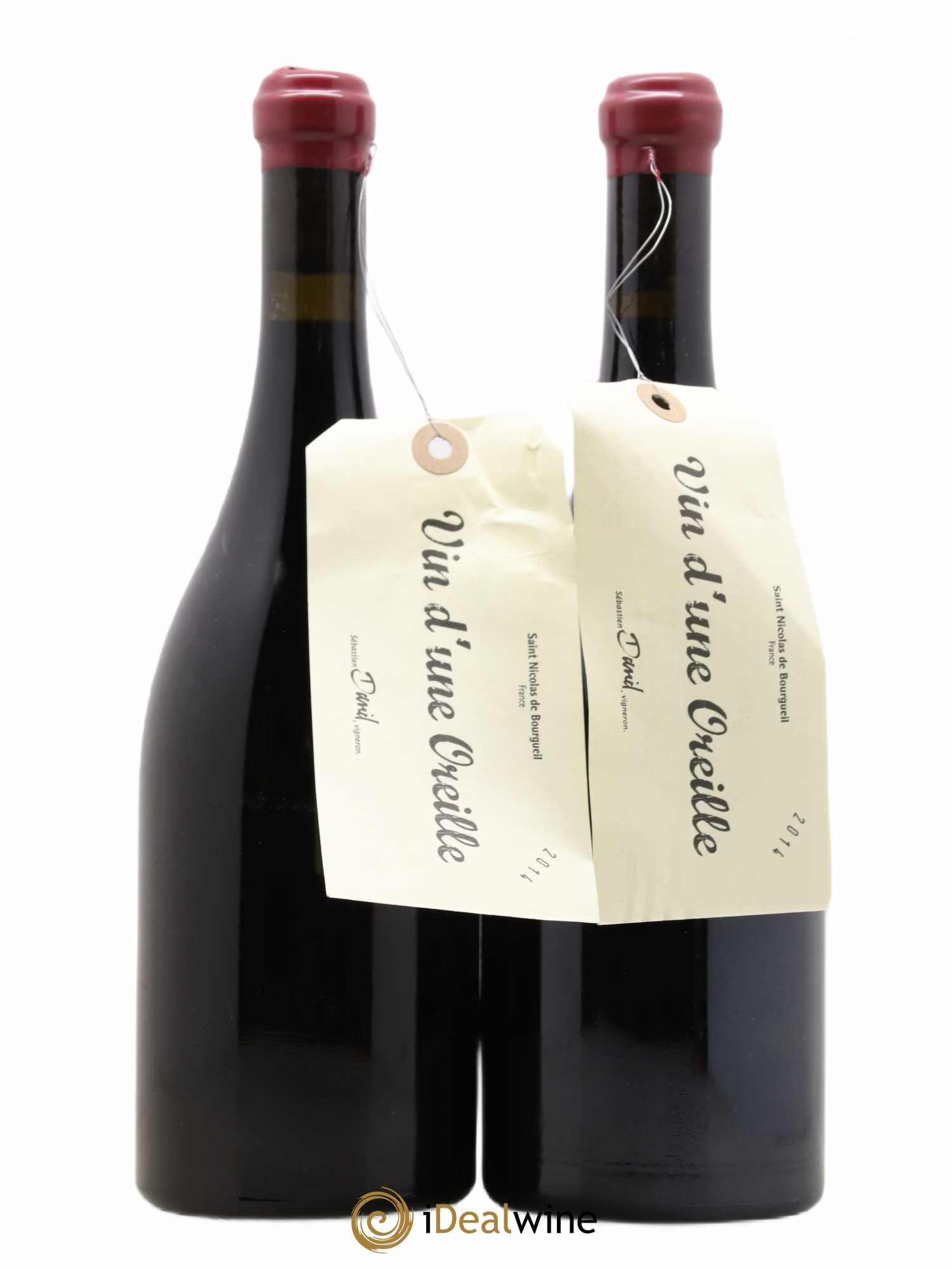 Saint-Nicolas de Bourgueil Vin d'une oreille Sébastien David 2014 - Posten von 2 Flaschen - 0