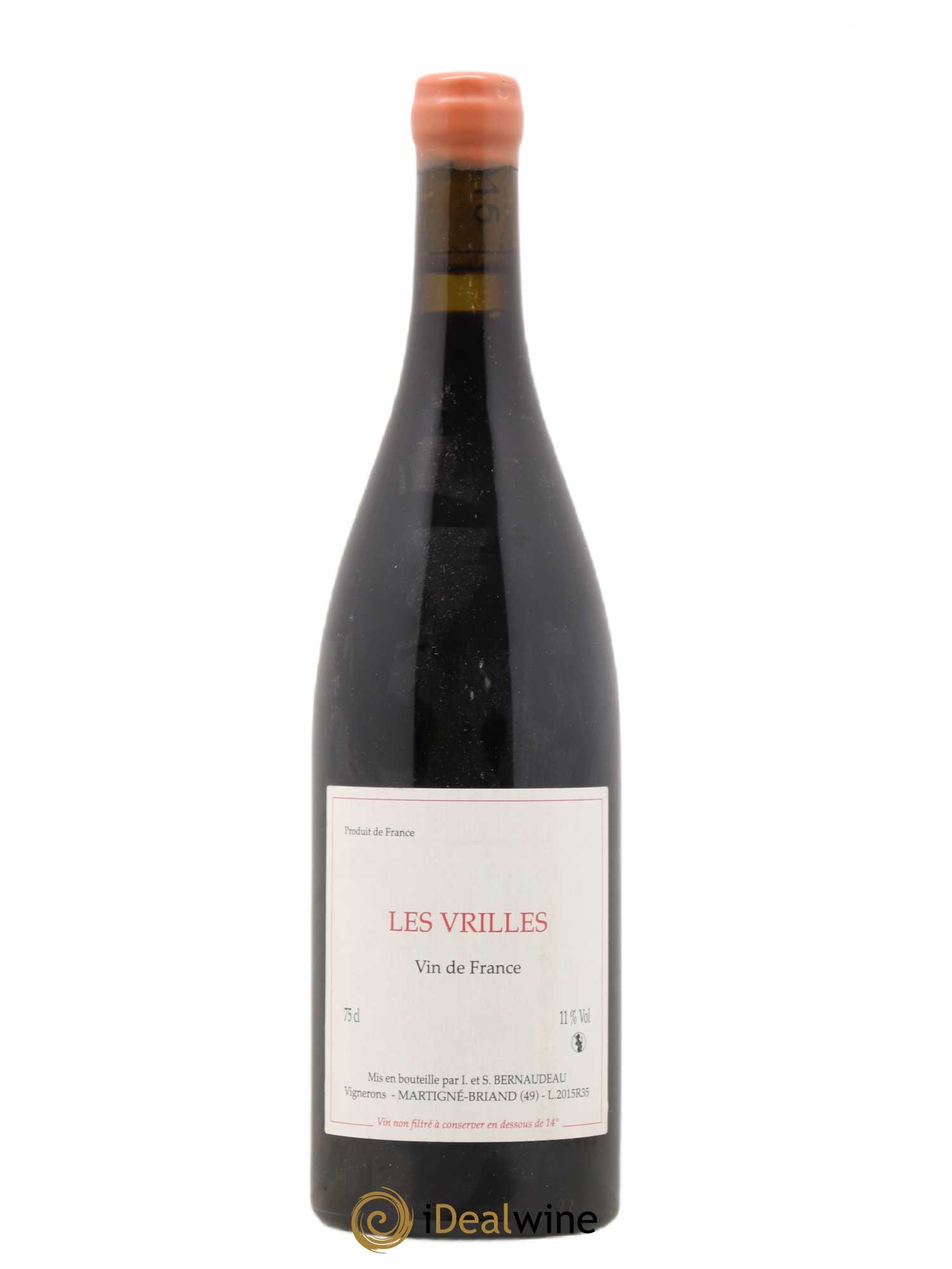 Vin de France Les Vrilles Stéphane Bernaudeau (Domaine) 2015 - Lot de 1 bouteille - 0