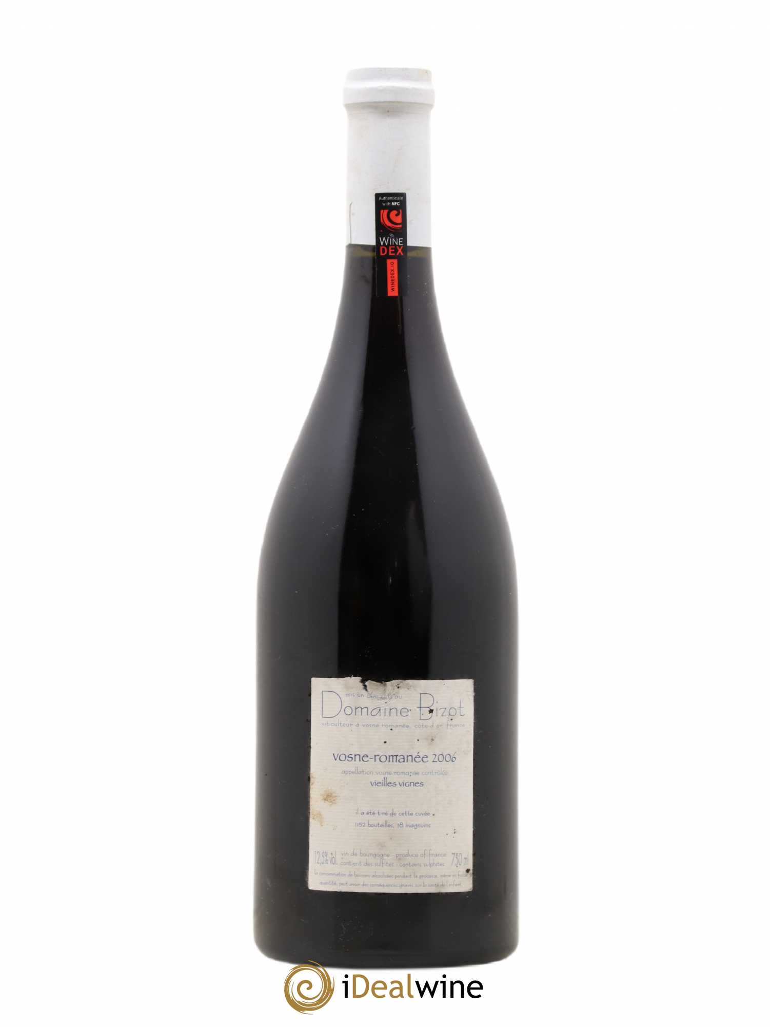 Vosne-Romanée Vieilles Vignes Bizot (Domaine) 2006 - Lot de 1 bouteille - 1