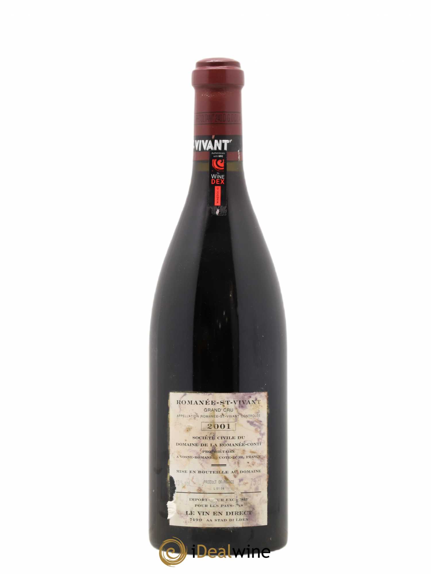 Romanée-Saint-Vivant Grand Cru Domaine de la Romanée-Conti 2001 - Lot de 1 bouteille - 1