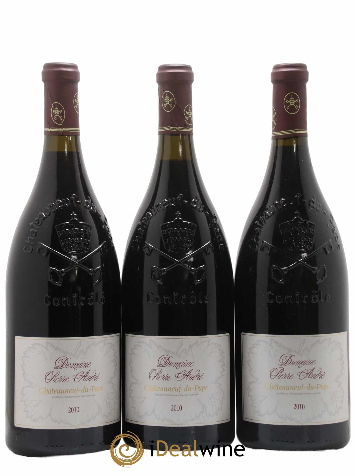 Châteauneuf-du-Pape Pierre André (Domaine) 2010 - Lot of 3 magnums - 0