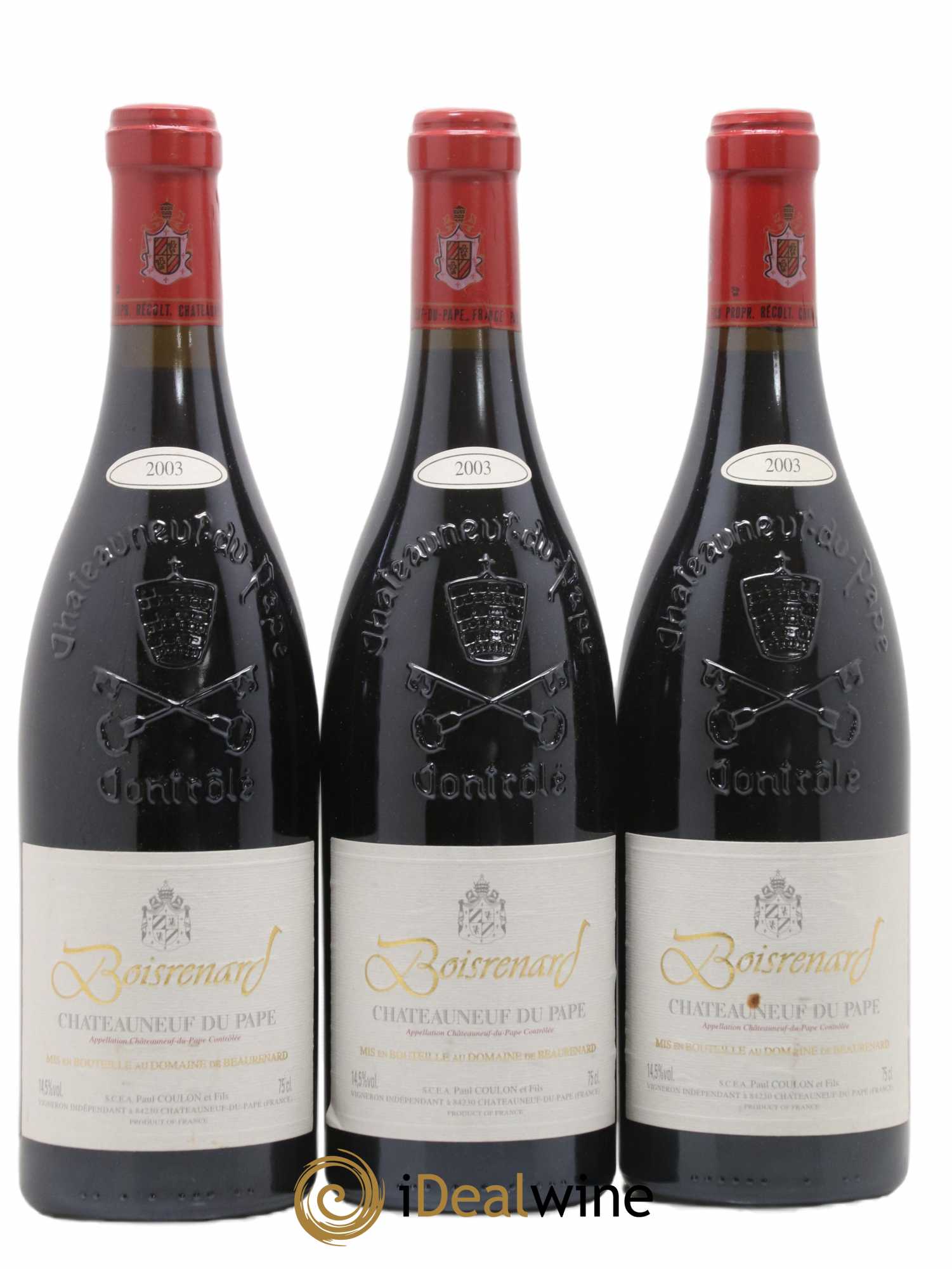 Châteauneuf-du-Pape Cuvée Boisrenard Beaurenard (Domaine de) 2003 - Lot de 3 bouteilles - 0