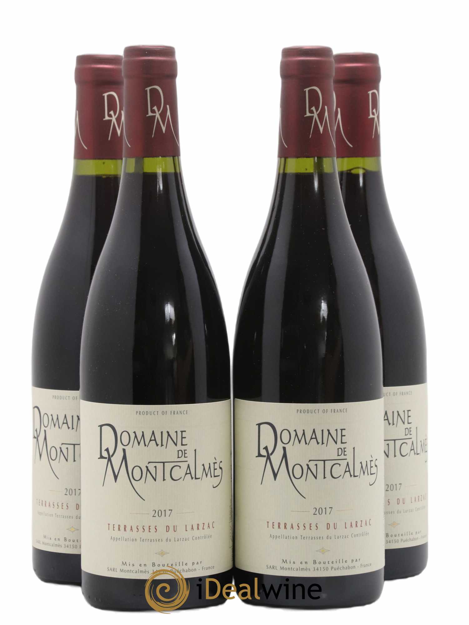 Terrasses du Larzac Domaine de Montcalmès Frédéric Pourtalié 2017 - Lot of 4 bottles - 0