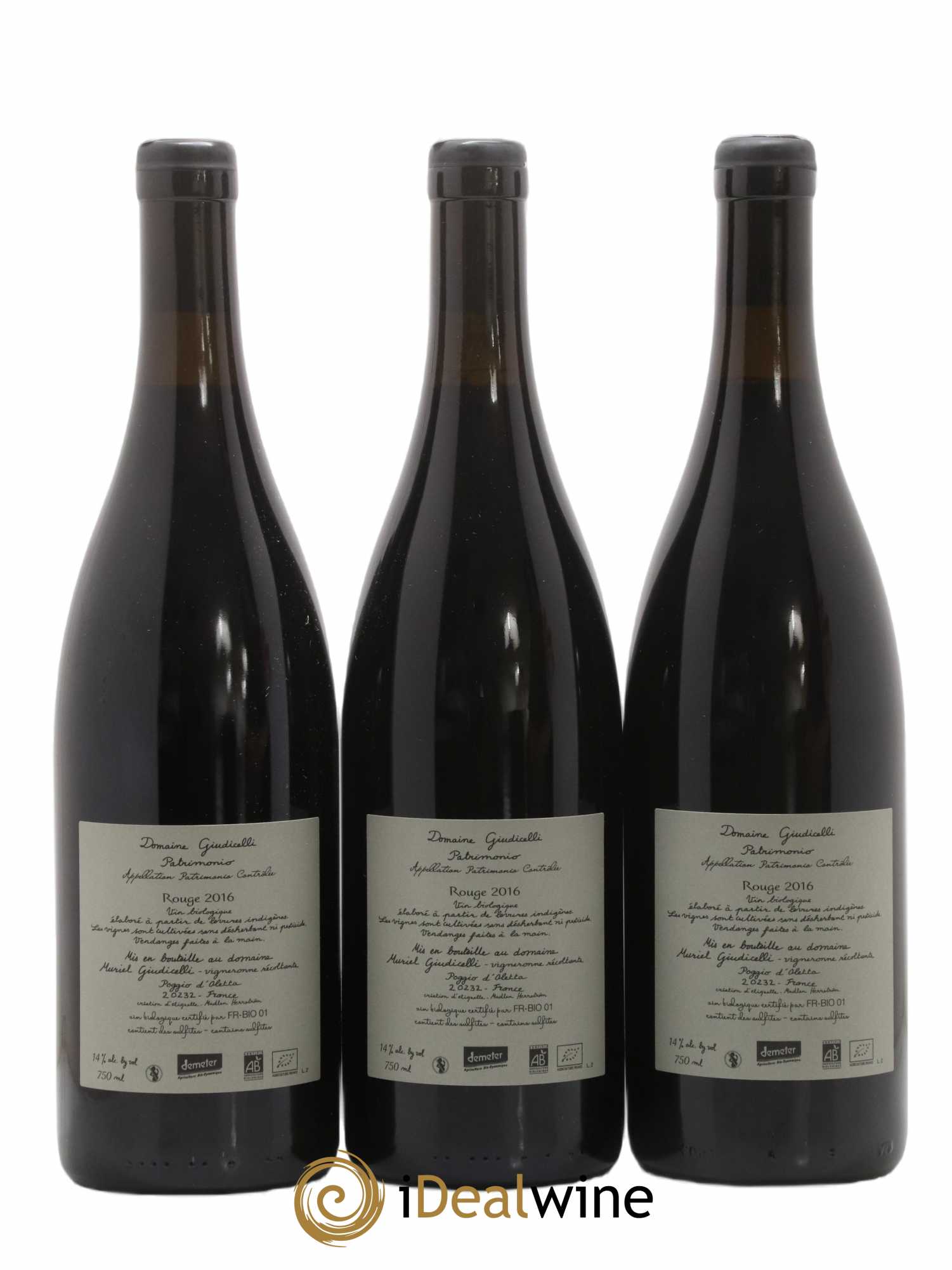 Patrimonio Domaine Giudicelli 2016 - Lot of 3 bottles - 1