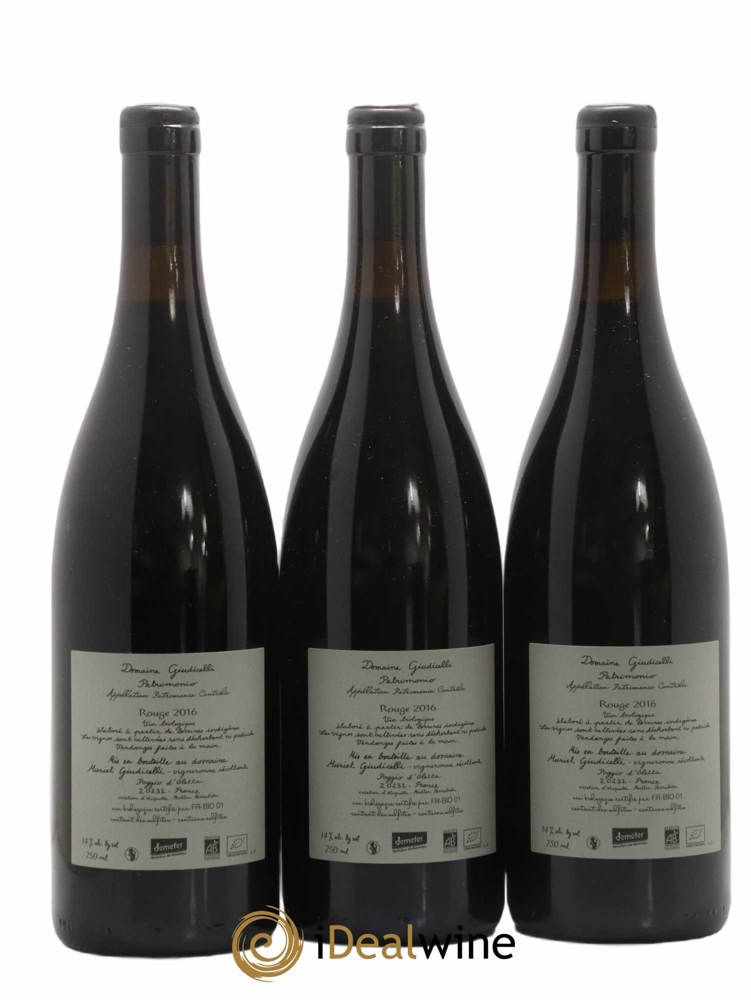 Patrimonio Domaine Giudicelli 2016 - Lot de 3 bouteilles - 1