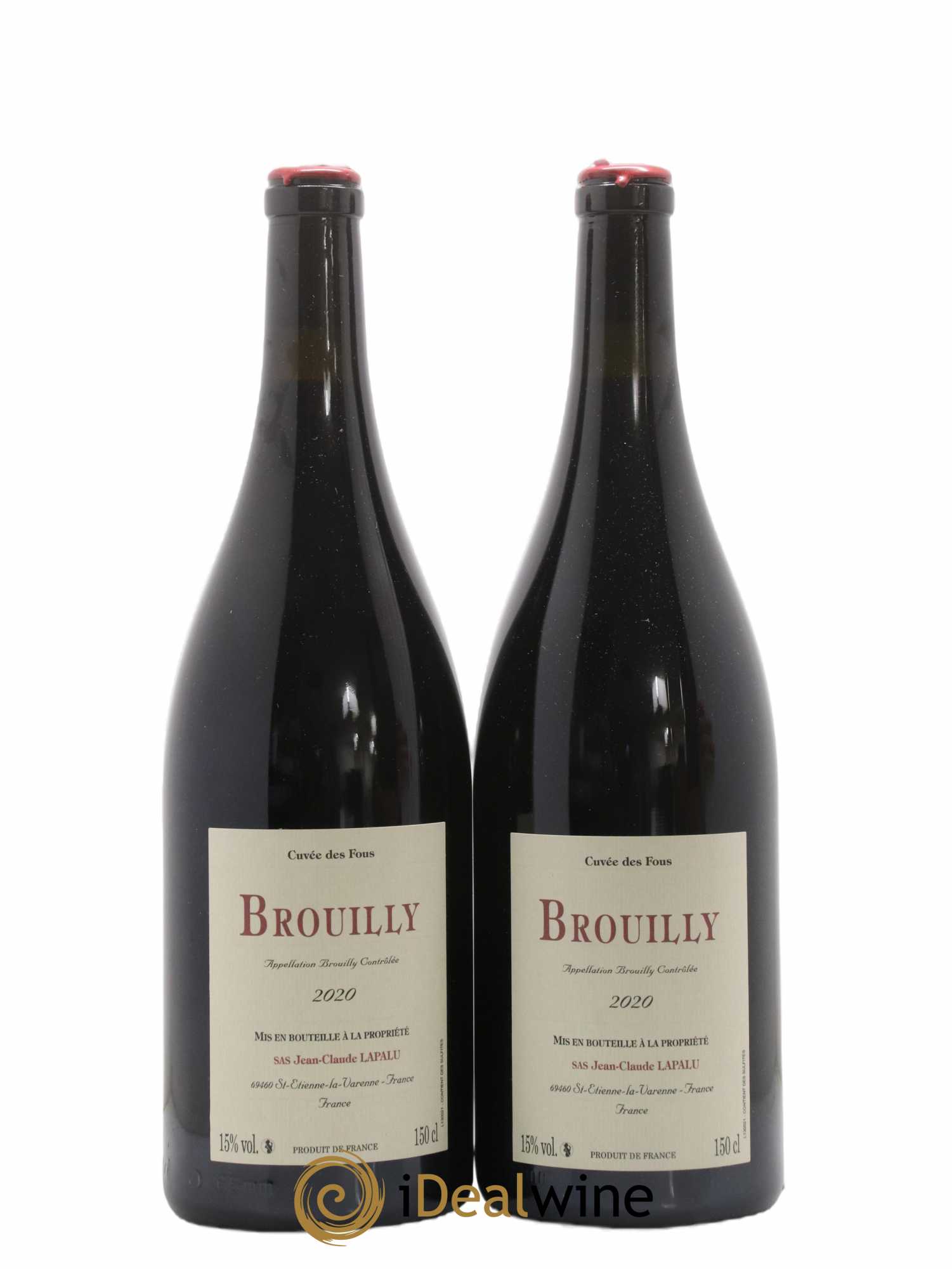 Brouilly Cuvée des Fous Jean-Claude Lapalu 2020 - Lot de 2 magnums - 0