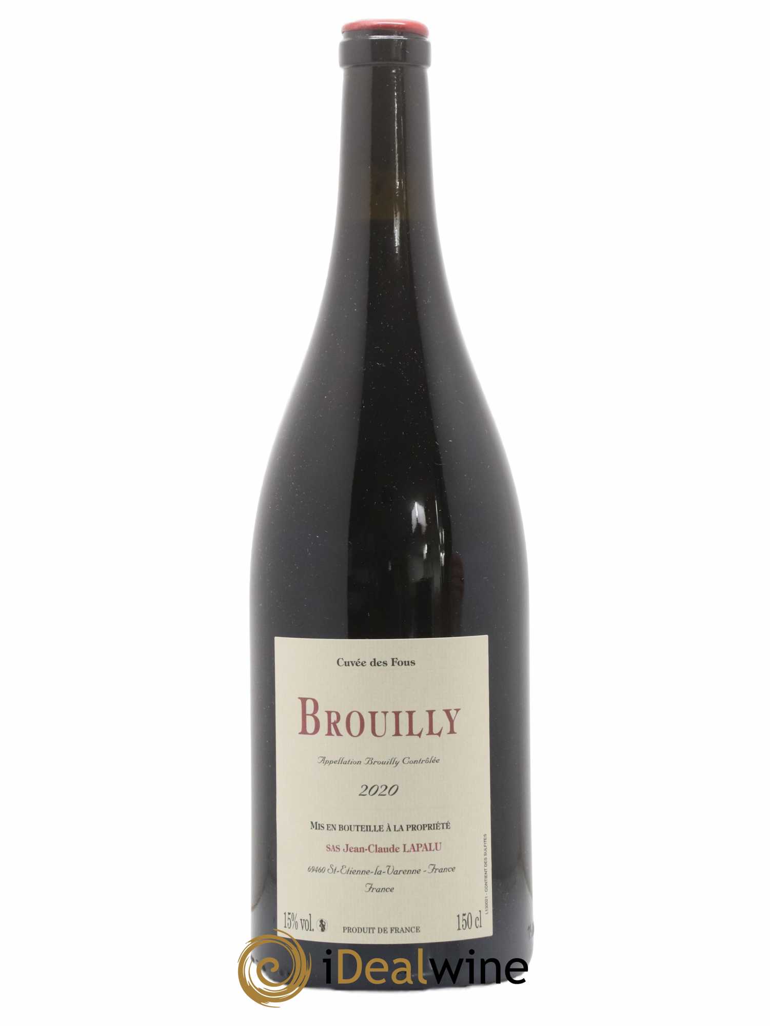 Brouilly Cuvée des Fous Jean-Claude Lapalu 2020 - Lot de 1 magnum - 0