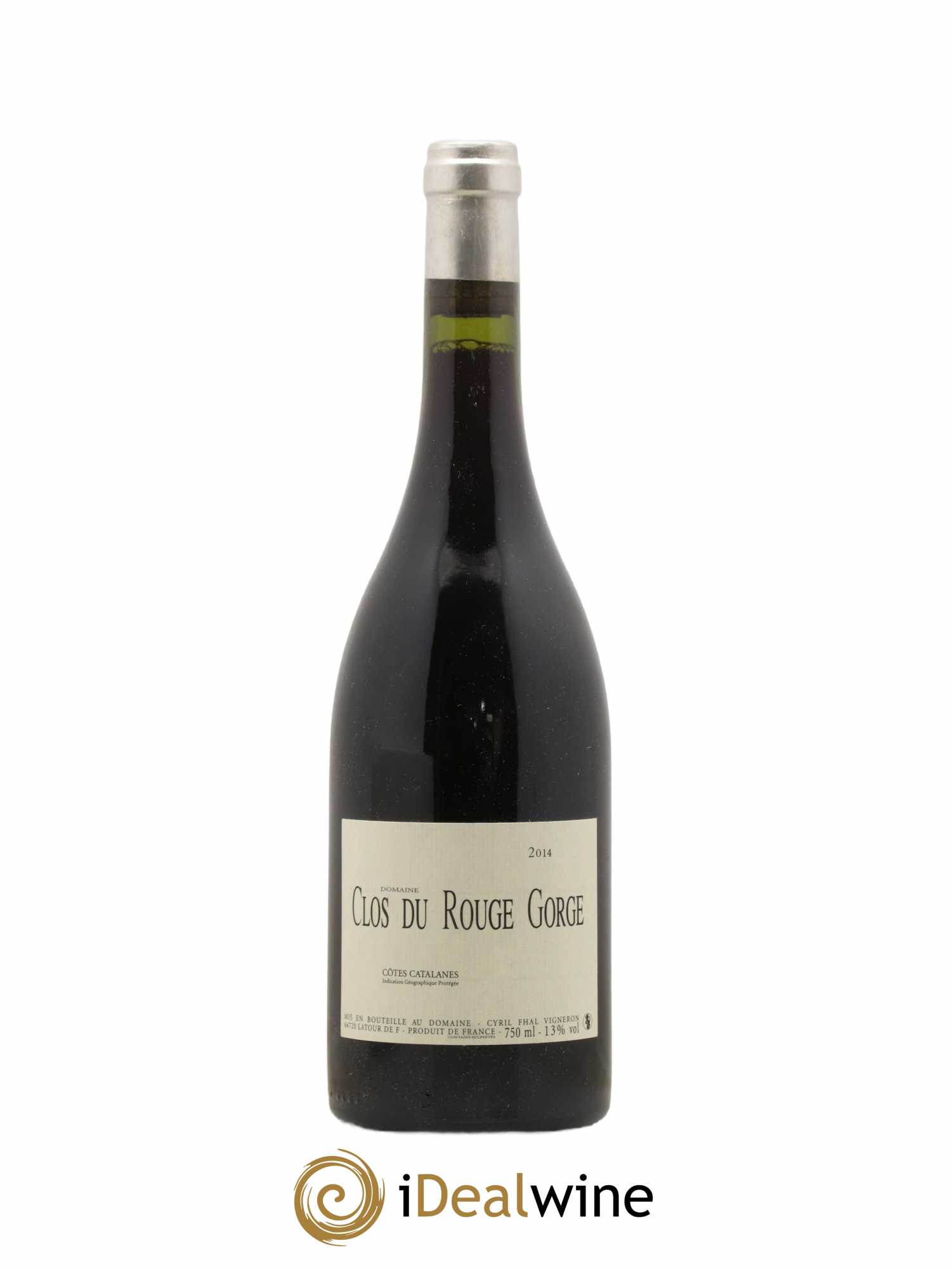 Côtes Catalanes Clos du Rouge Gorge Cyril Fhal 2014 - Lot de 1 bouteille - 0