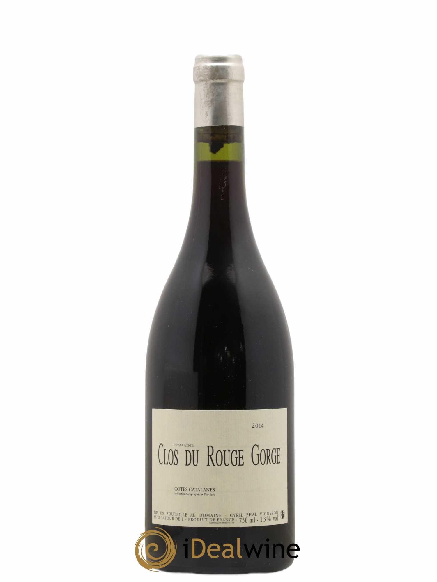 Côtes Catalanes Clos du Rouge Gorge Cyril Fhal 2014 - Lot of 1 bottle - 0
