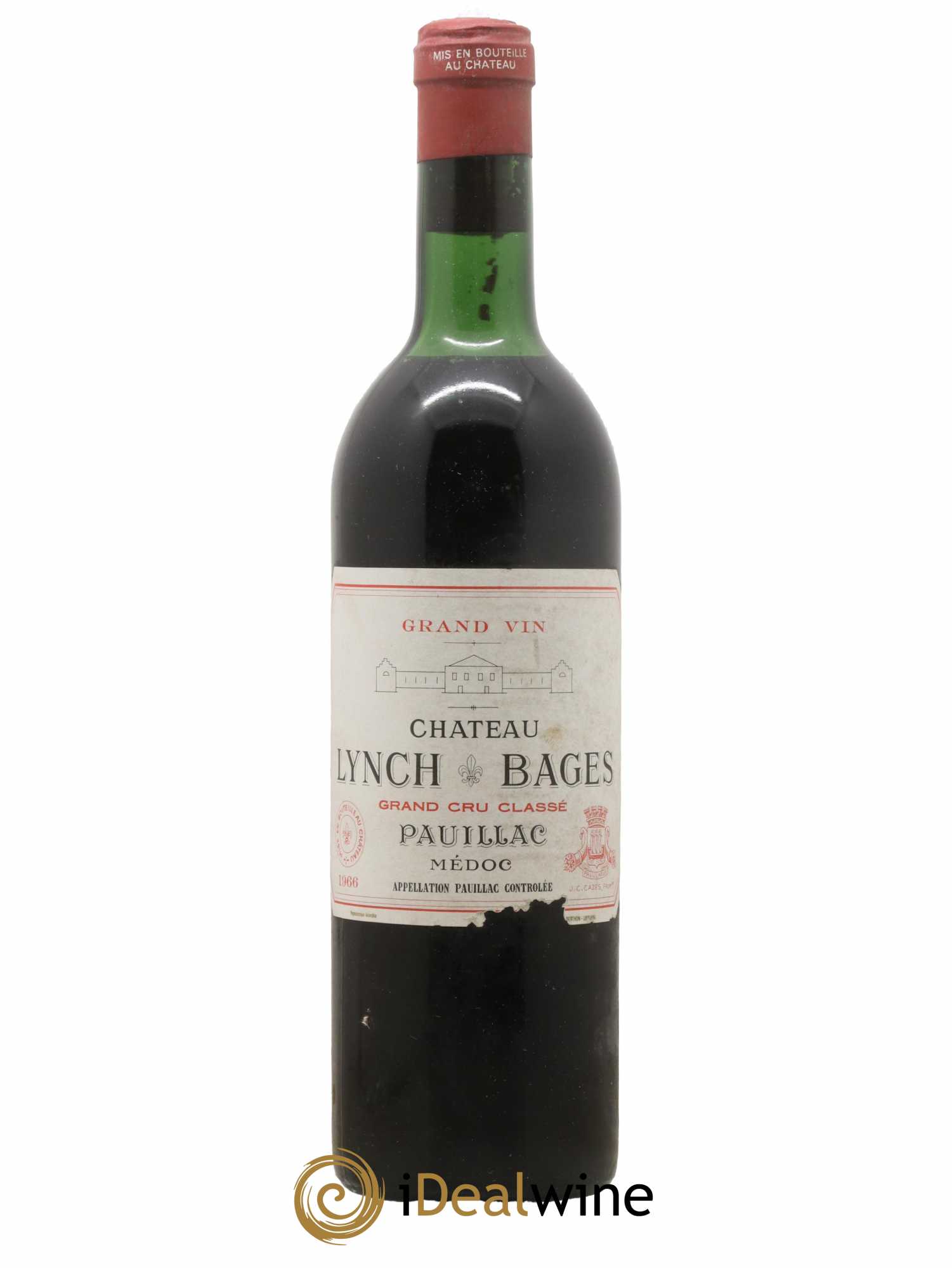 Château Lynch Bages 5ème Grand Cru Classé 1966 - Lot of 1 bottle - 0