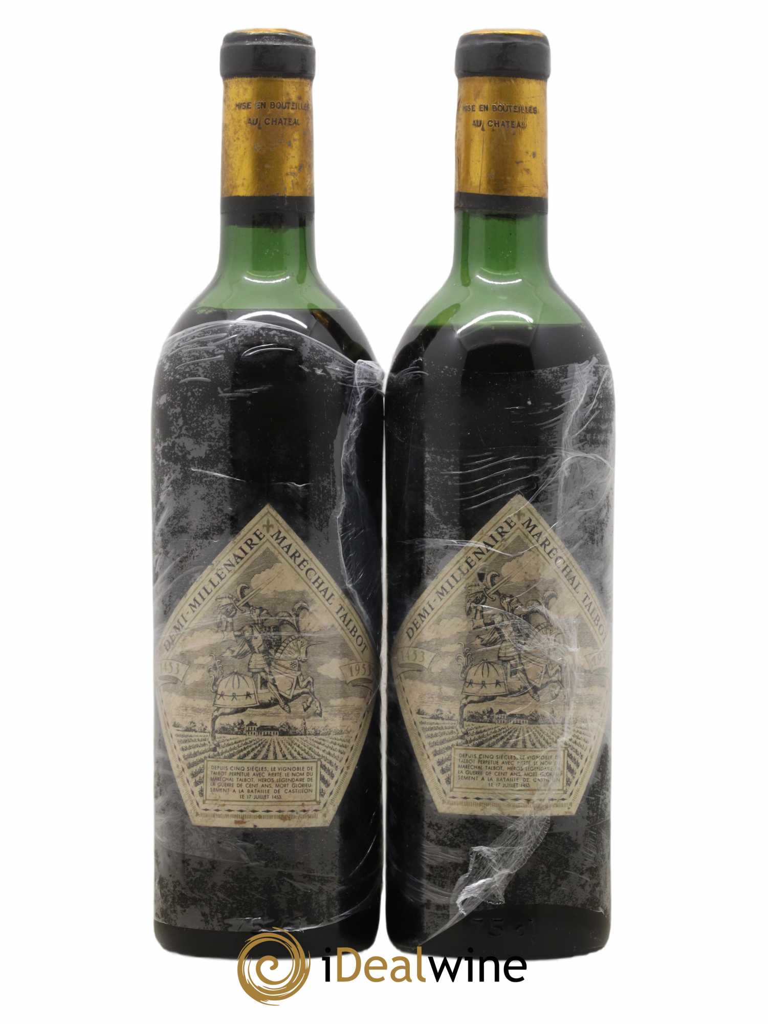 Château Talbot 4ème Grand Cru Classé 1960 - Lot de 2 bouteilles - 1