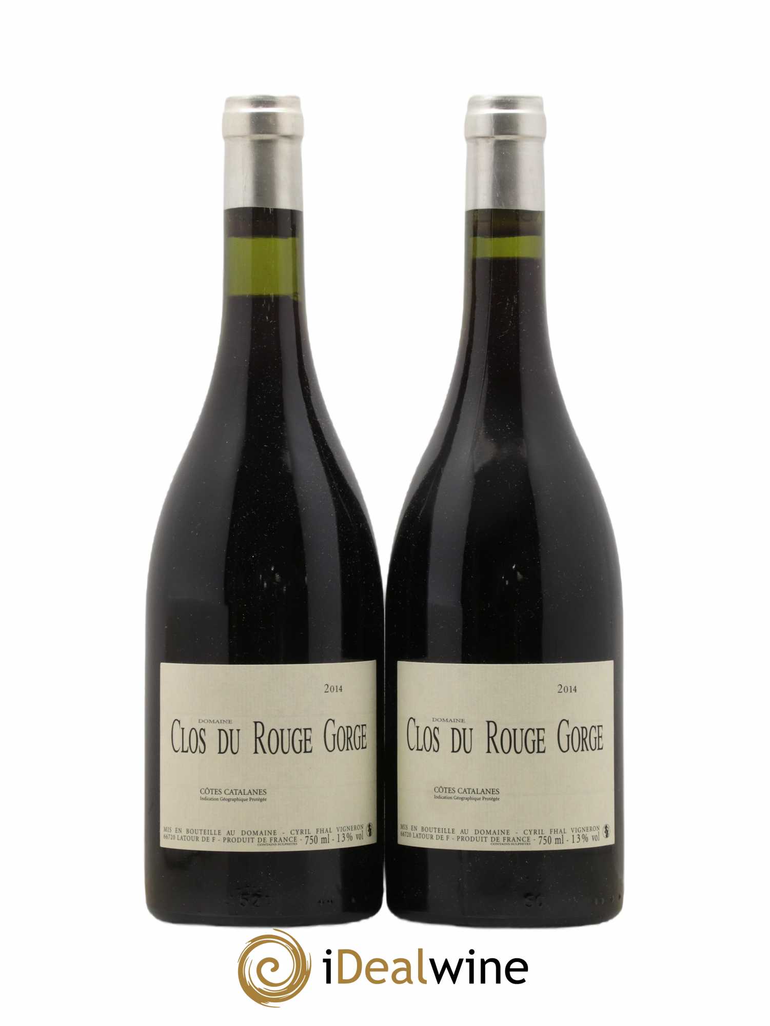 Côtes Catalanes Clos du Rouge Gorge Cyril Fhal 2014 - Lot de 2 bouteilles - 0