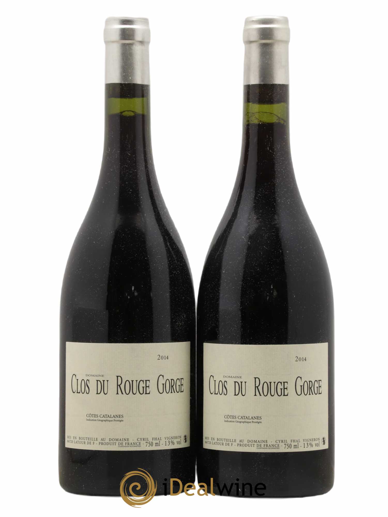 Côtes Catalanes Clos du Rouge Gorge Cyril Fhal 2014 - Lot de 2 bouteilles - 0
