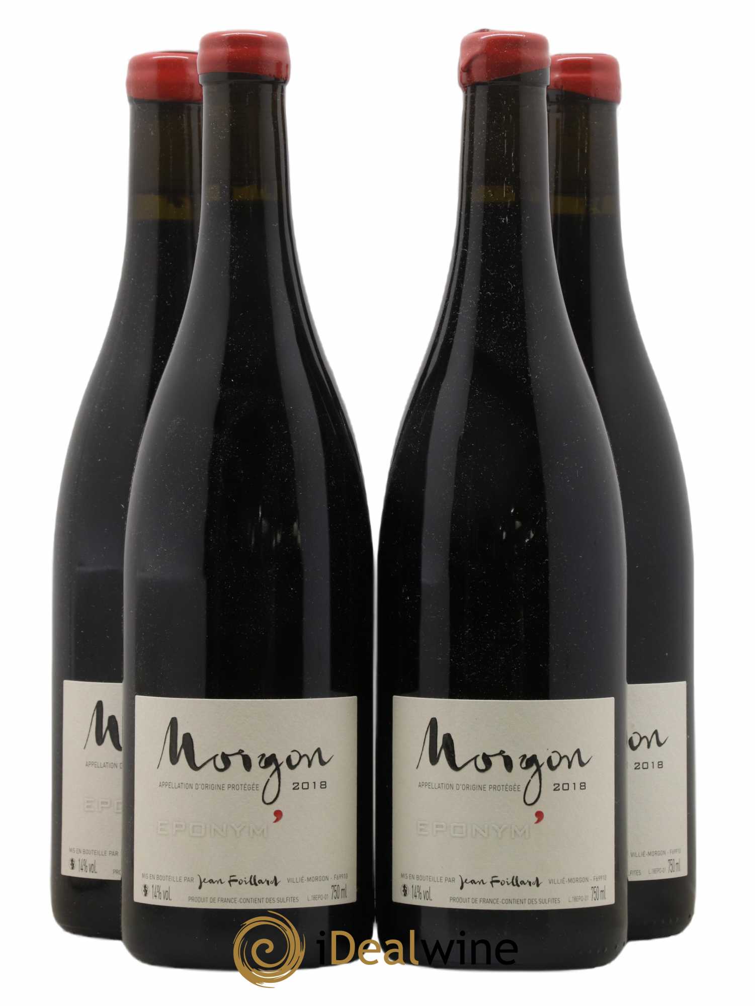 Morgon Eponym' Jean Foillard 2018 - Lot of 4 bottles - 0