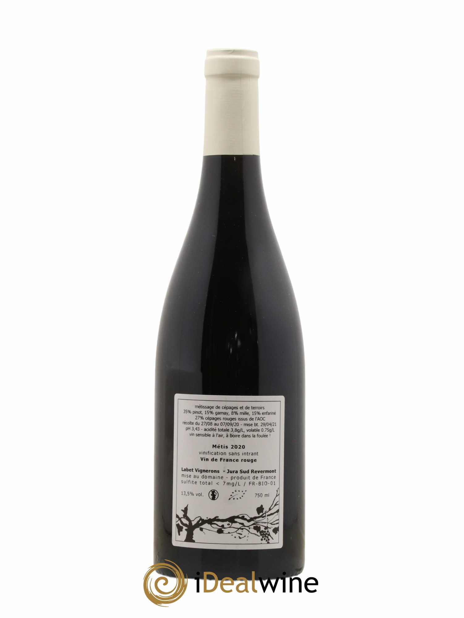 Vin de France Métis Romain - Julien - Charline Labet 2020 - Lot of 1 bottle - 1