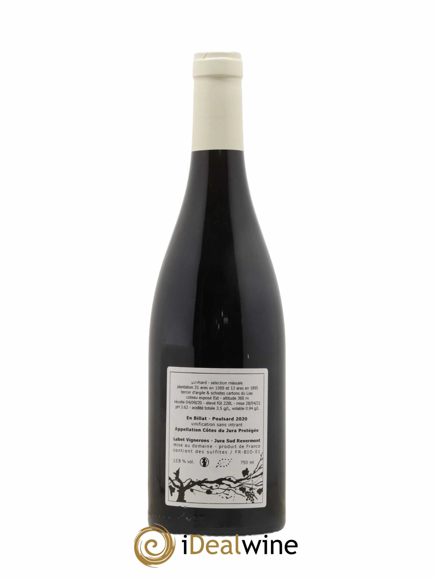 Côtes du Jura Poulsard En Billat Romain - Julien  - Charline Labet 2020 - Posten von 1 Flasche - 1