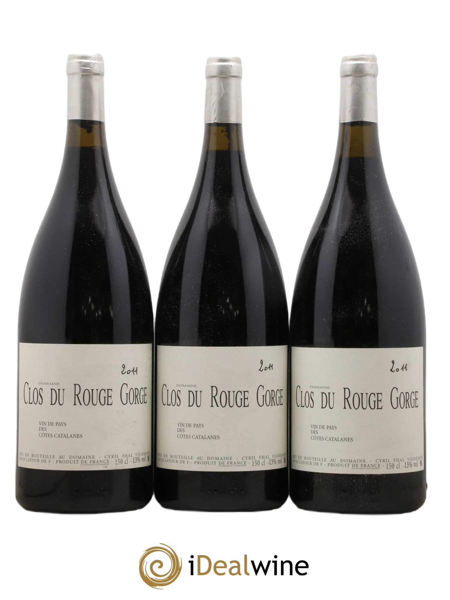 Côtes Catalanes Clos du Rouge Gorge Cyril Fhal 2011 - Lot de 3 magnums - 0