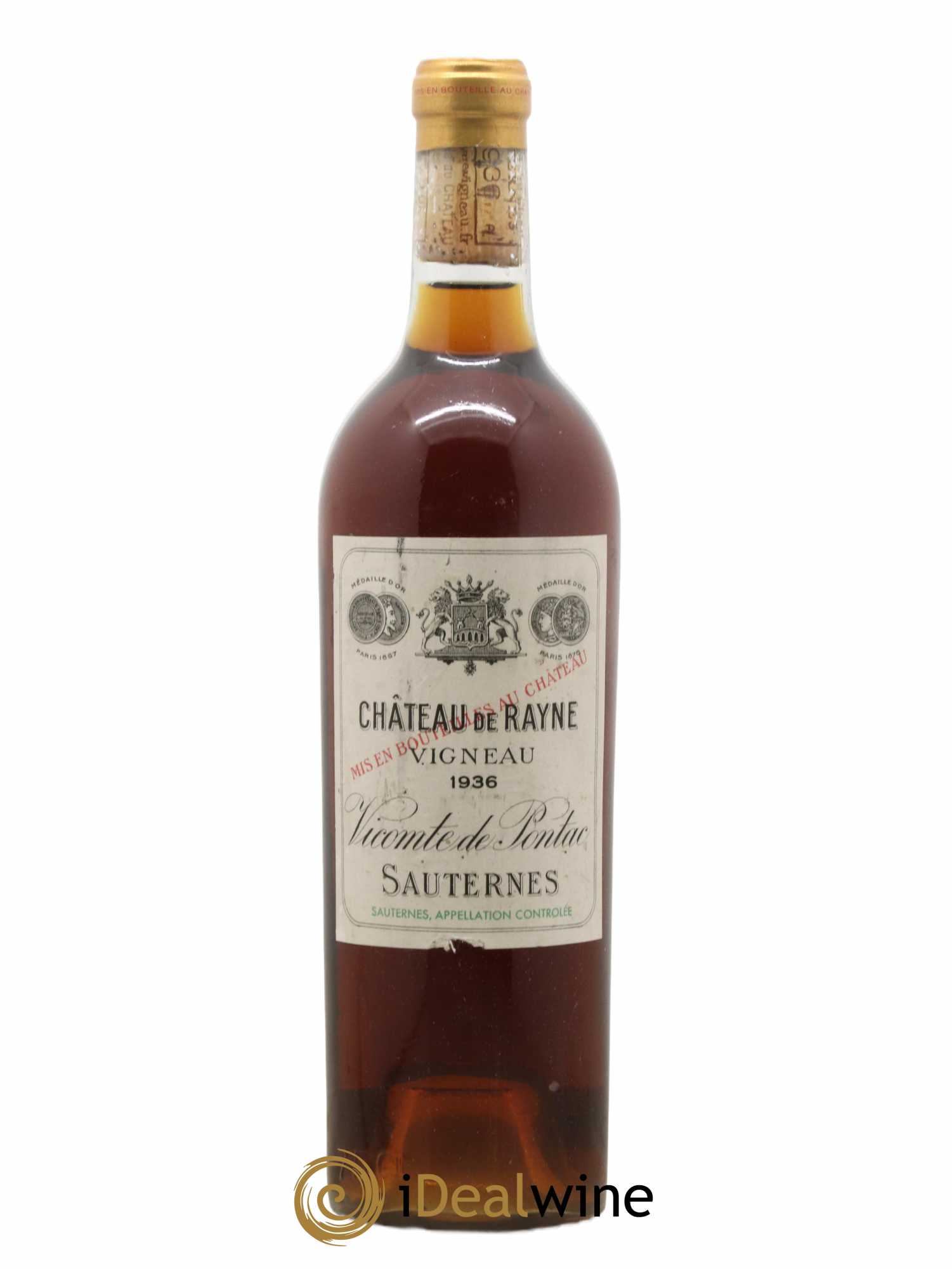 Château de Rayne Vigneau 1er Grand Cru Classé 1936 - Lot de 1 bouteille - 0