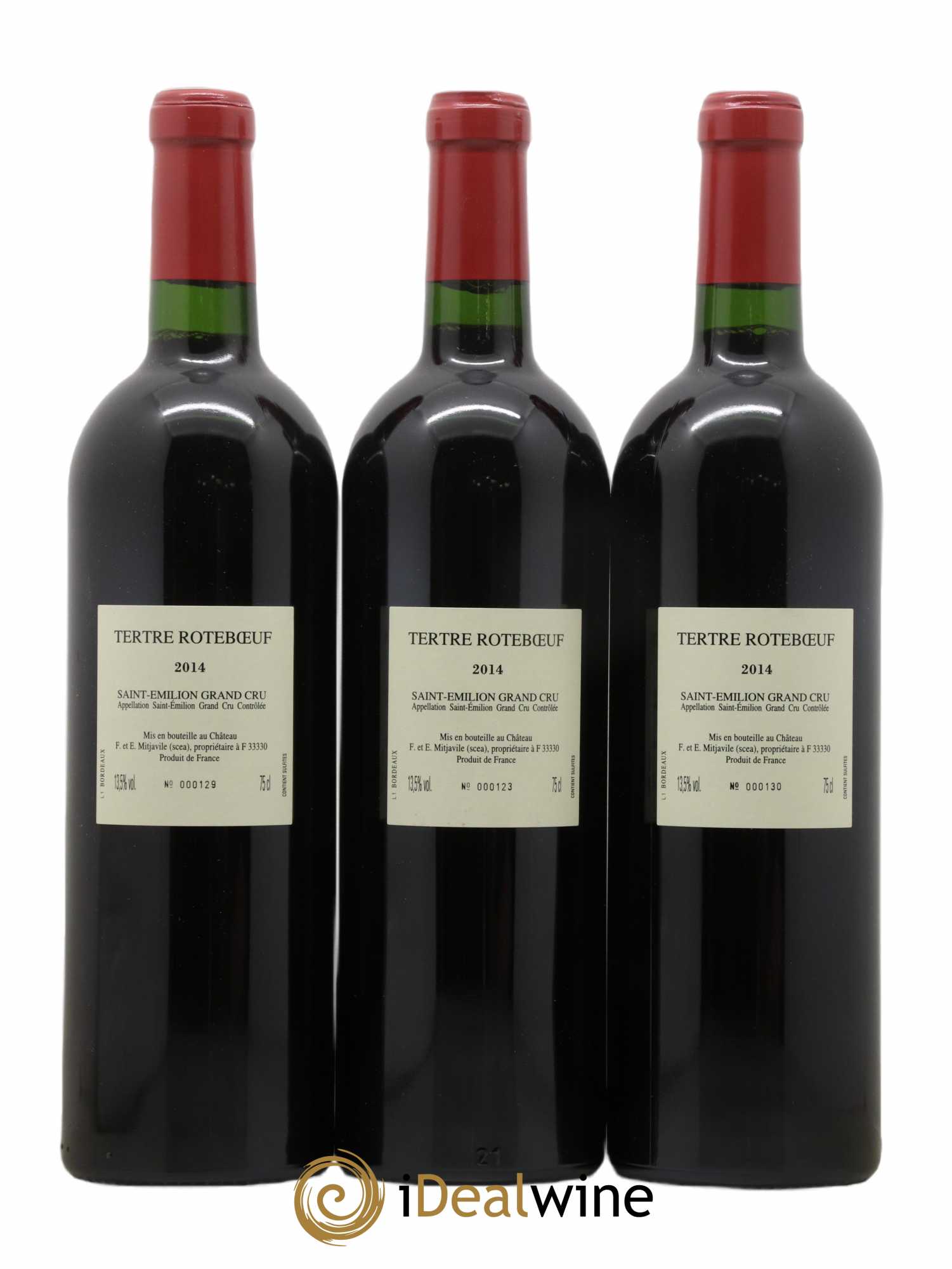 Château Tertre Roteboeuf 2014 - Lot of 3 bottles - 1