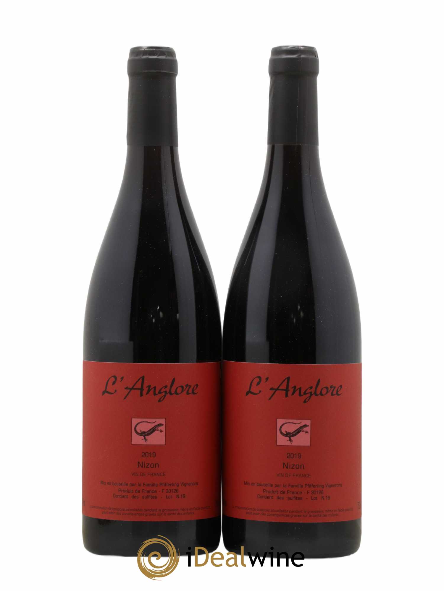 Vin de France Nizon L'Anglore 2019 - Lot de 2 bouteilles - 0