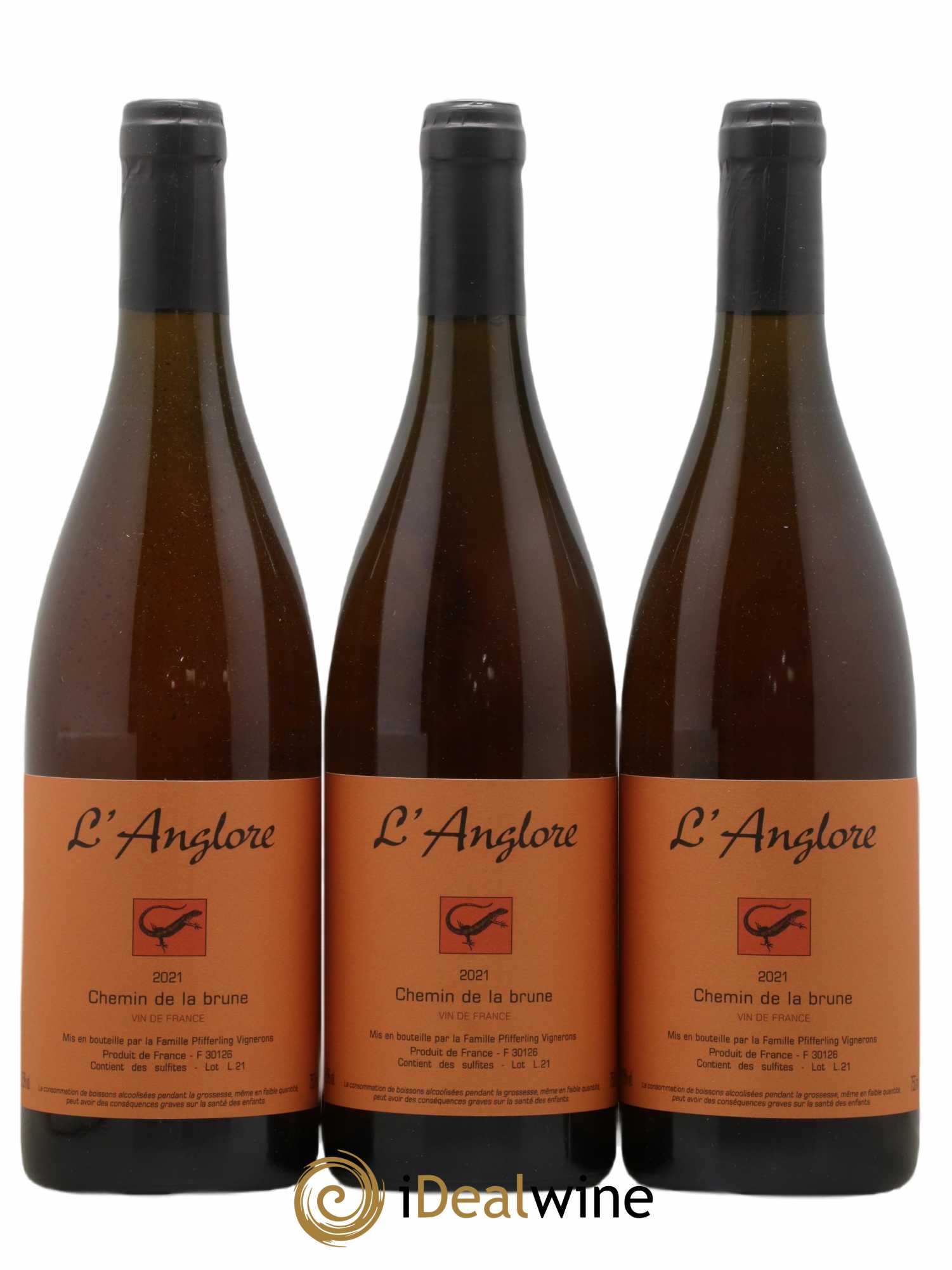Vin de France Chemin de la brune L'Anglore 2021 - Lot de 3 bouteilles - 0