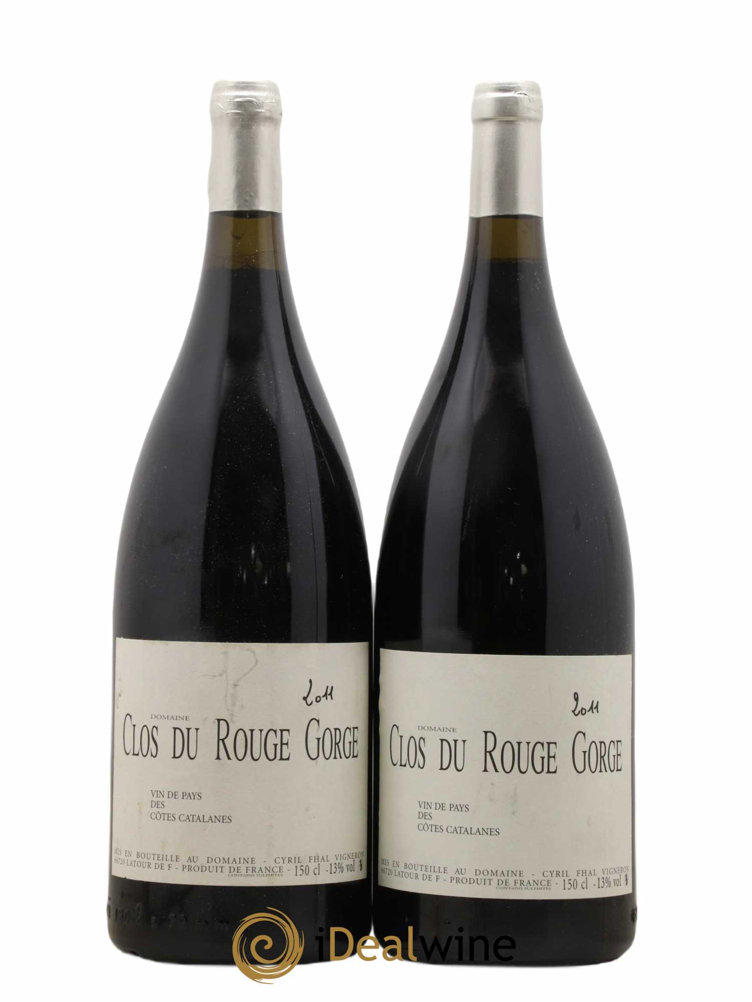 Côtes Catalanes Clos du Rouge Gorge Cyril Fhal 2011 - Lot of 2 magnums - 0