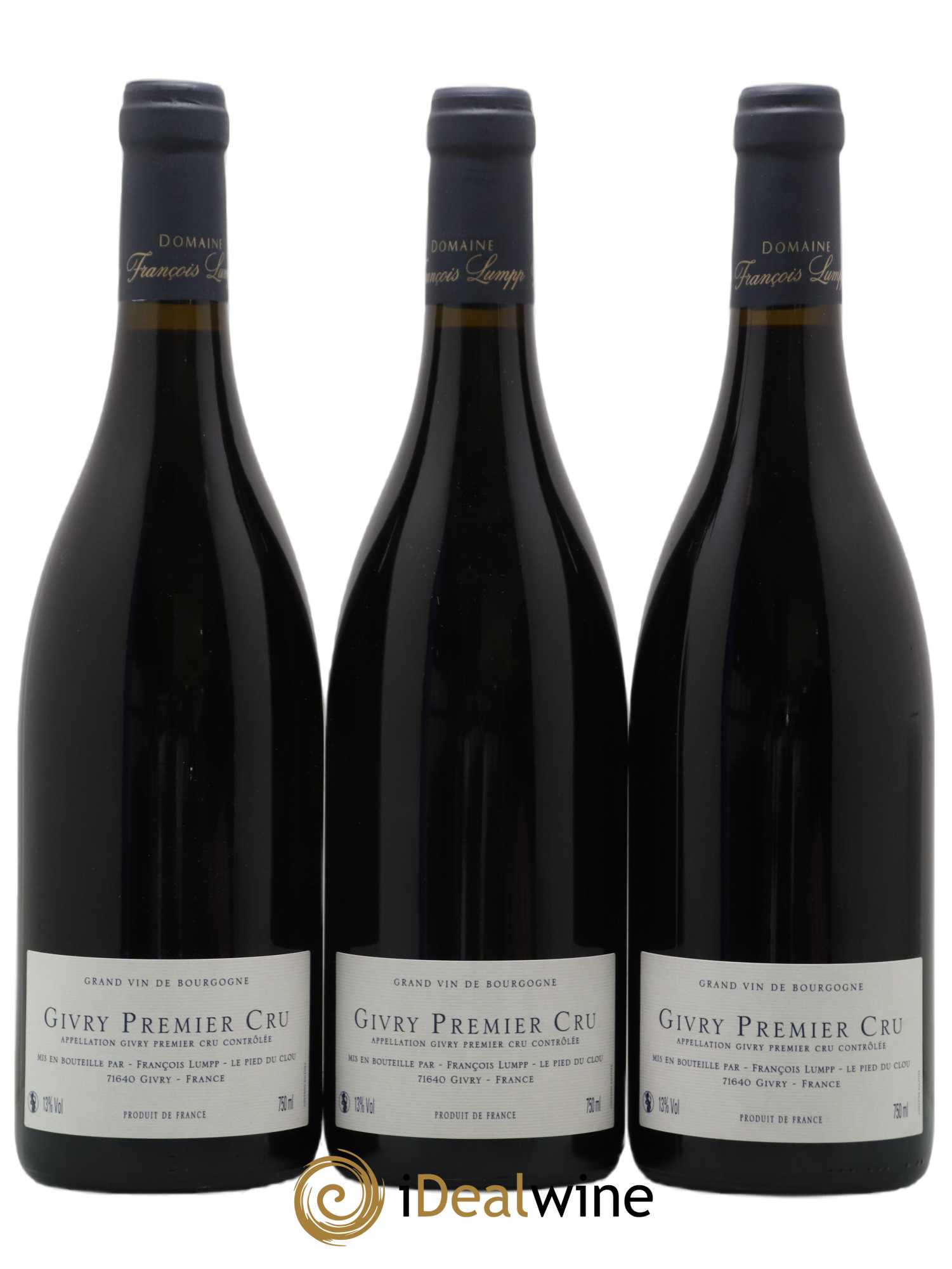 Givry 1er Cru Clos du Cras Long François Lumpp (Domaine) 2018 - Lot de 3 bouteilles - 1