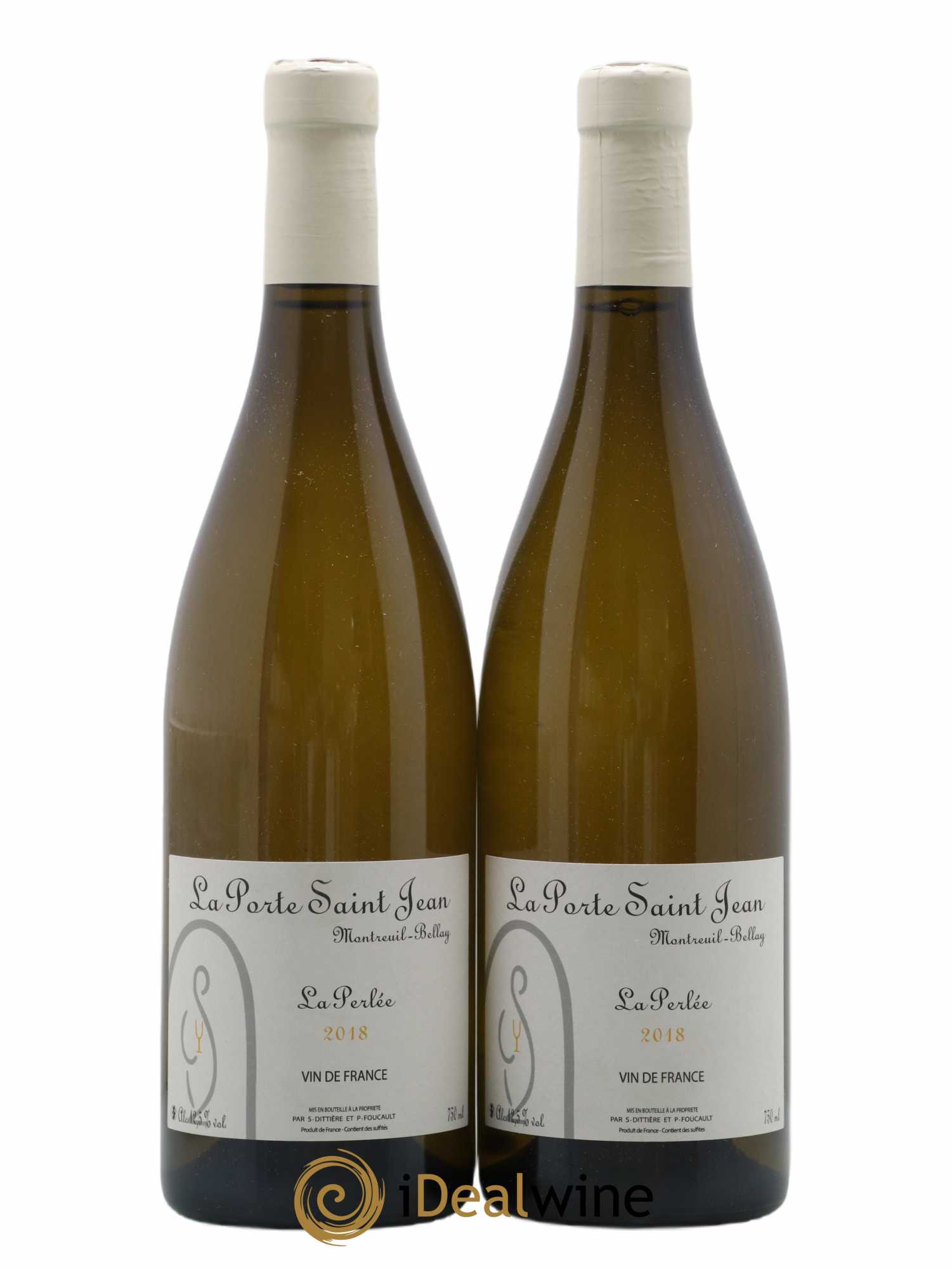 Vin de France La Perlée La Porte Saint Jean 2018 - Lot de 2 bouteilles - 0