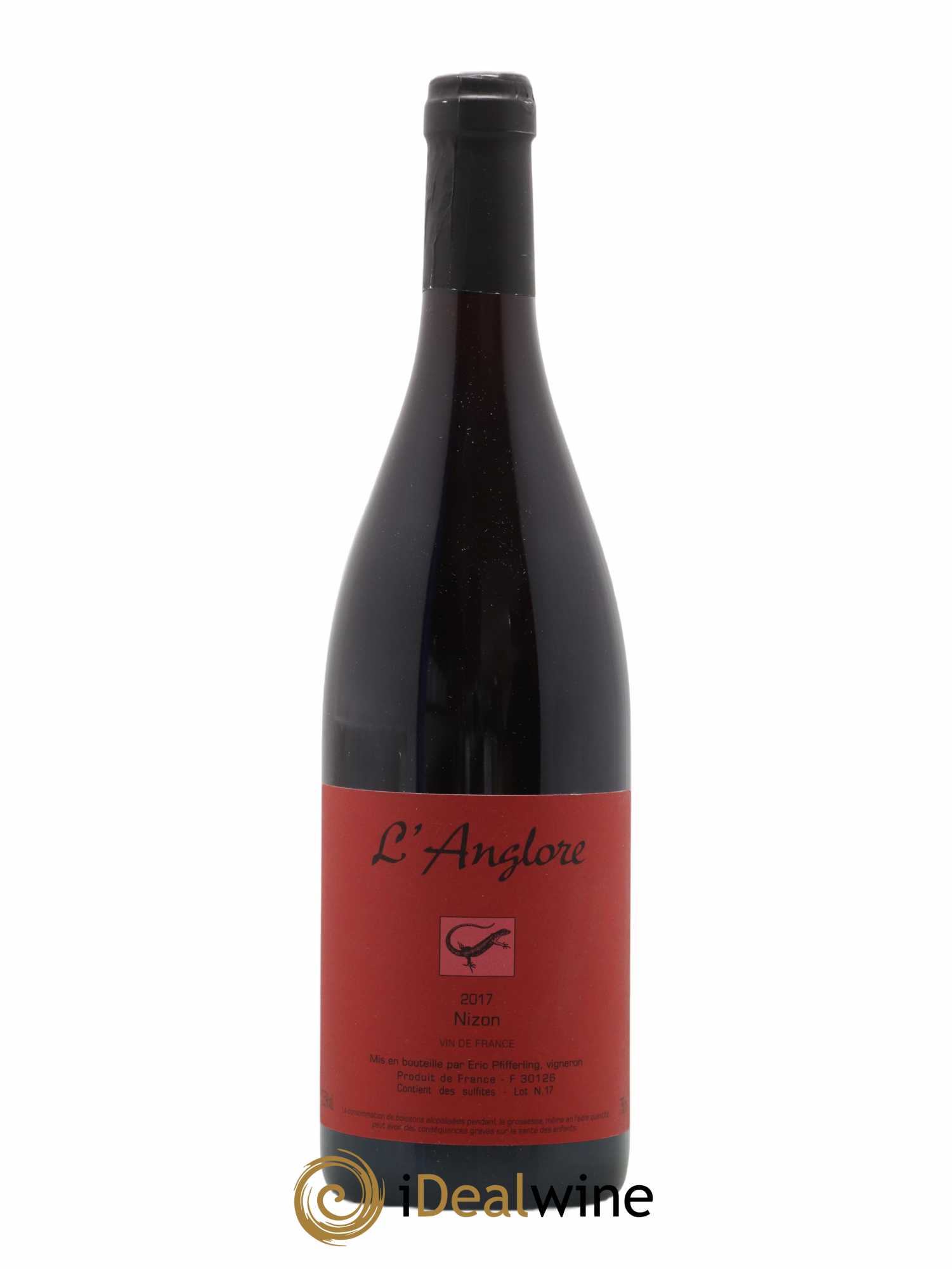 Vin de France Nizon L'Anglore 2017 - Lot de 1 bouteille - 0