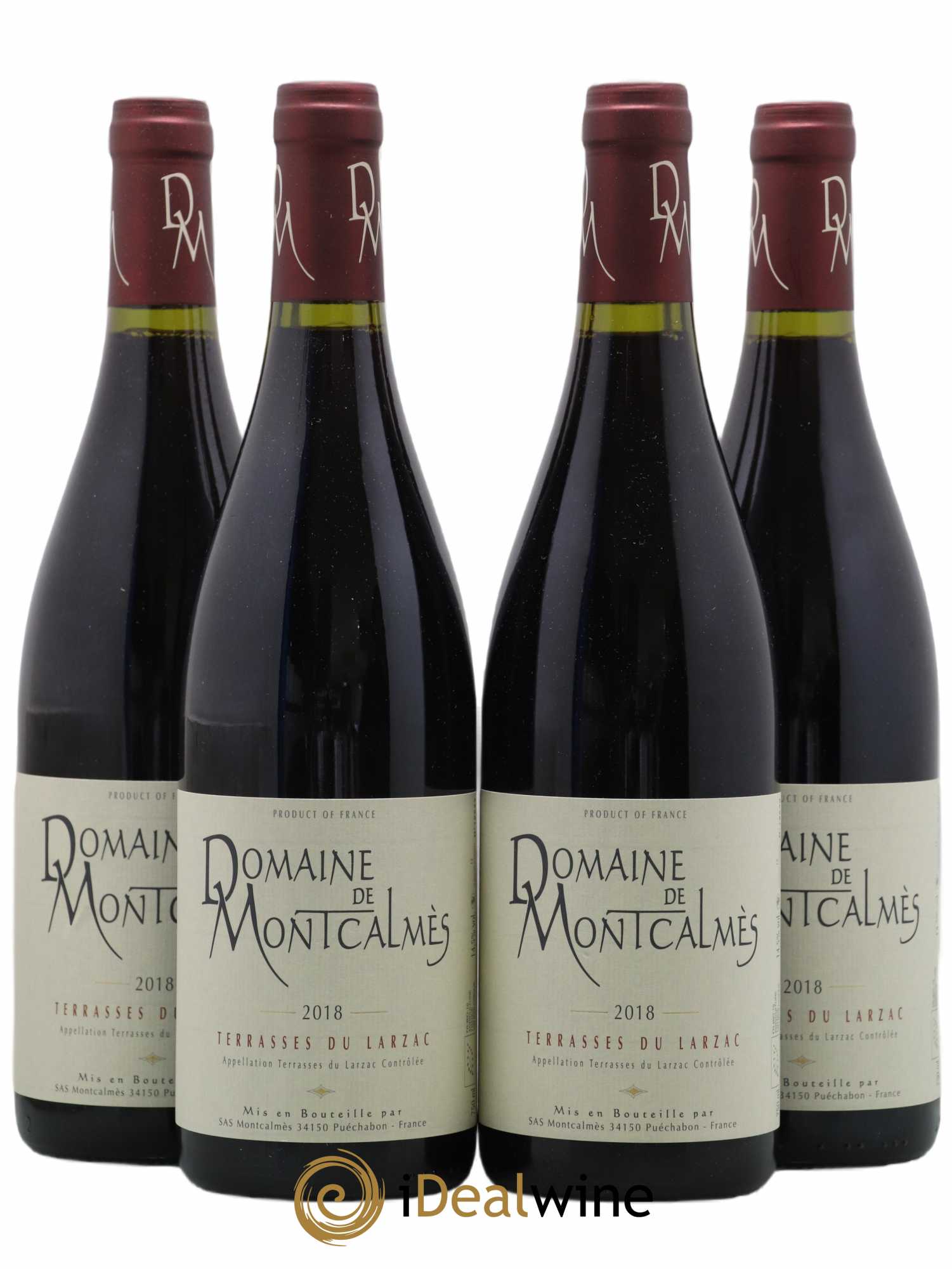 Terrasses du Larzac Domaine de Montcalmès Frédéric Pourtalié 2018 - Lot of 4 bottles - 0