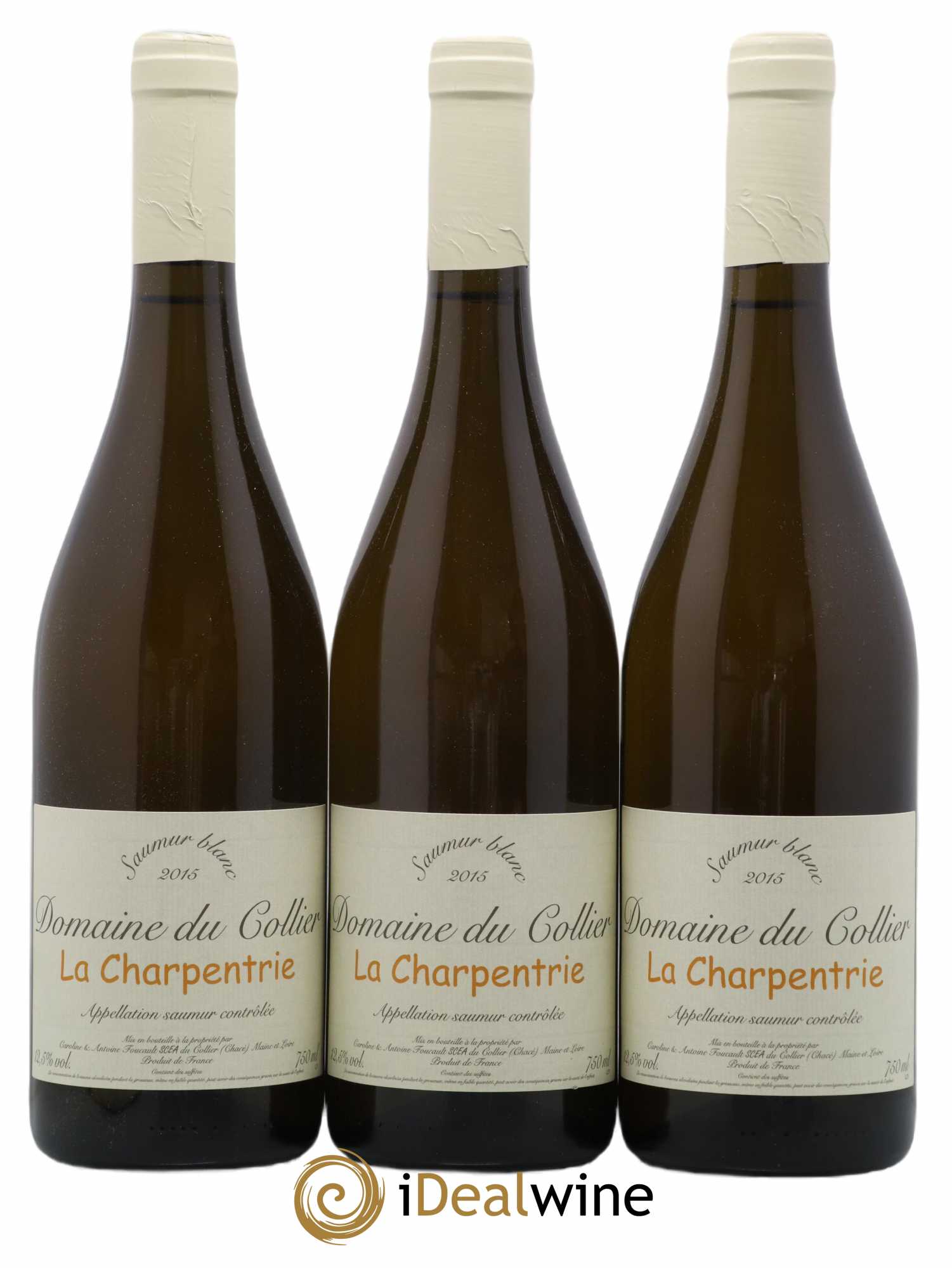 Saumur La Charpentrie Domaine du Collier 2015 - Lot de 3 bouteilles - 0