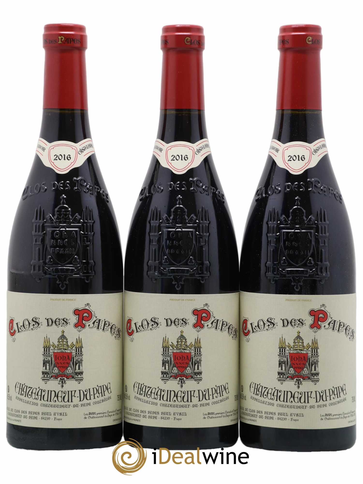 Châteauneuf-du-Pape Clos des Papes - Paul Avril 2016 - Lot of 12 bottles - 3