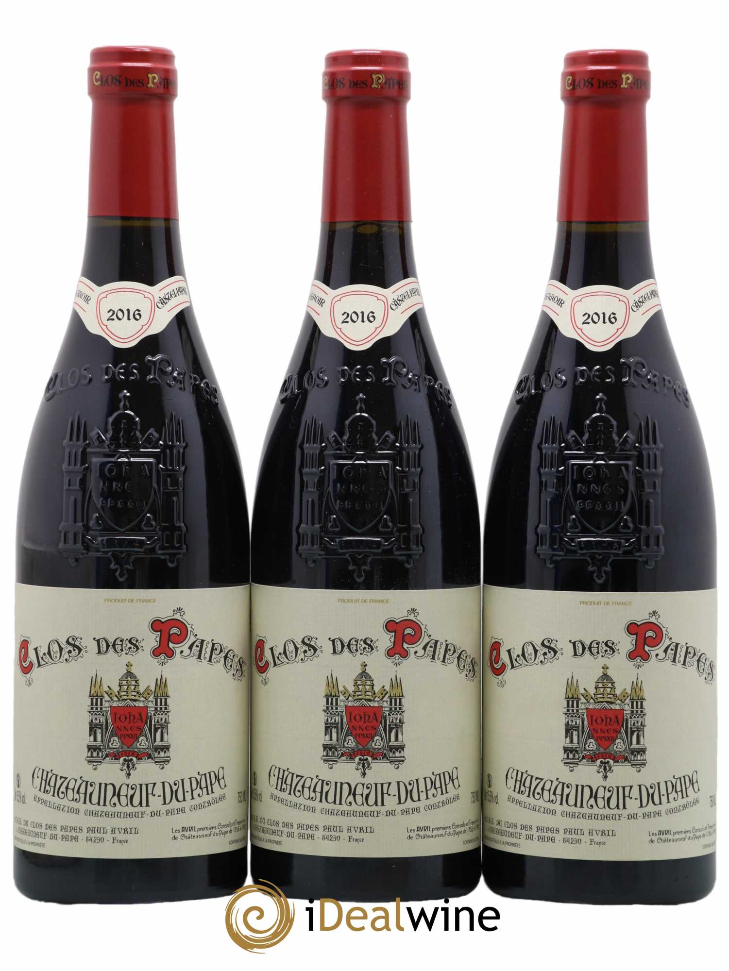 Châteauneuf-du-Pape Clos des Papes - Paul Avril 2016 - Lot of 12 bottles - 4