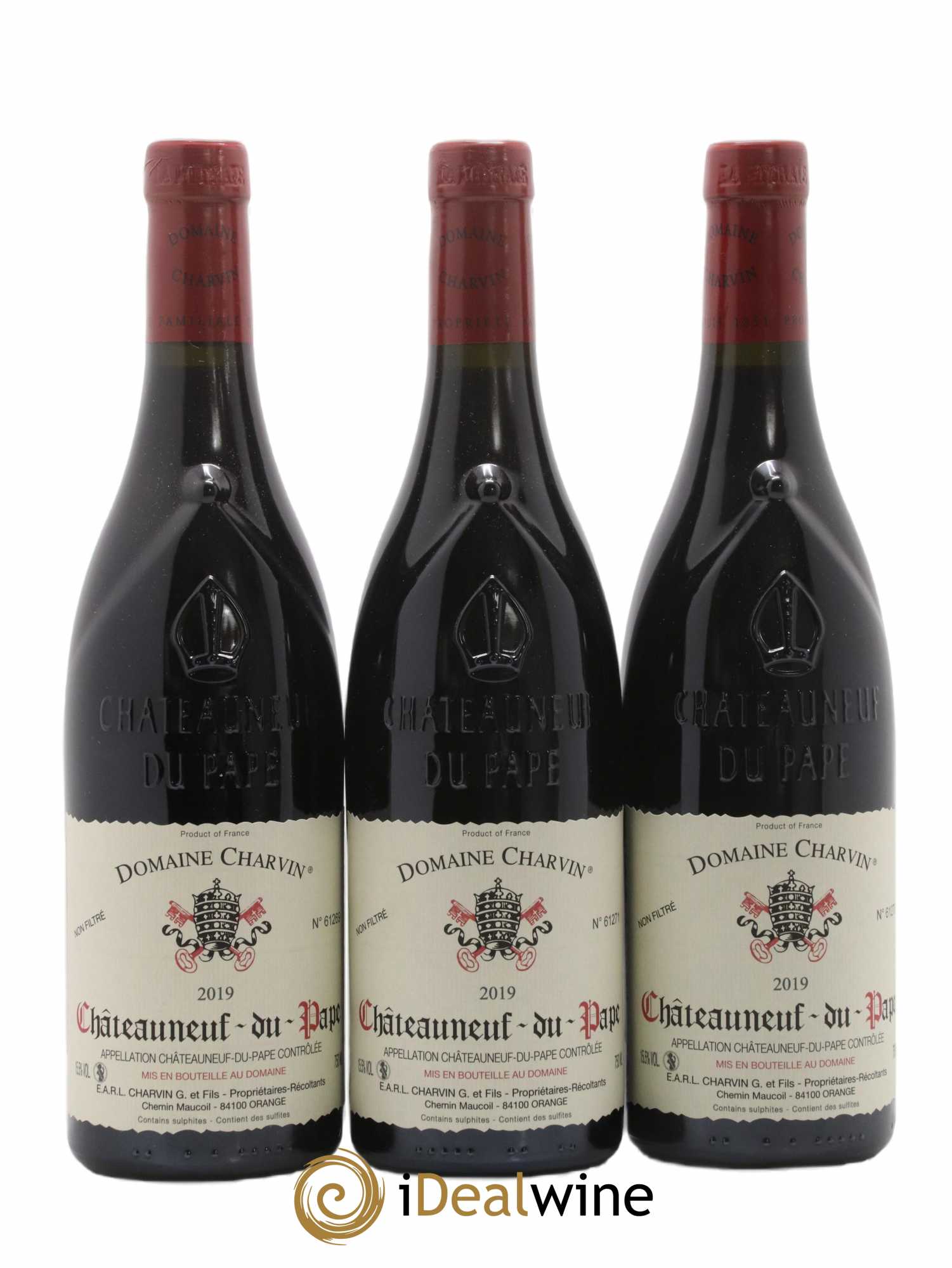 Châteauneuf-du-Pape Charvin (Domaine) 2019 - Lot de 3 bouteilles - 0