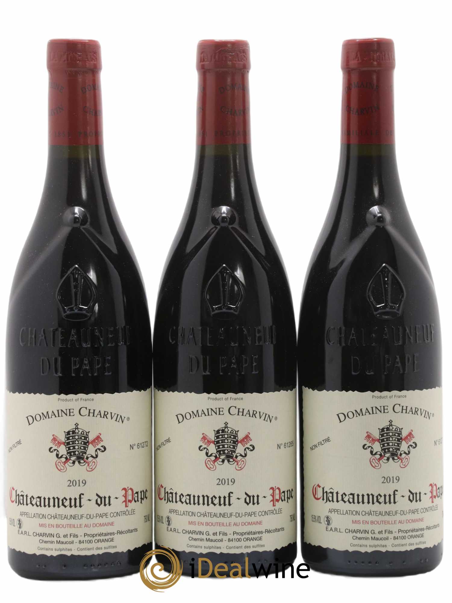 Châteauneuf-du-Pape Charvin (Domaine) 2019 - Lot de 3 bouteilles - 0