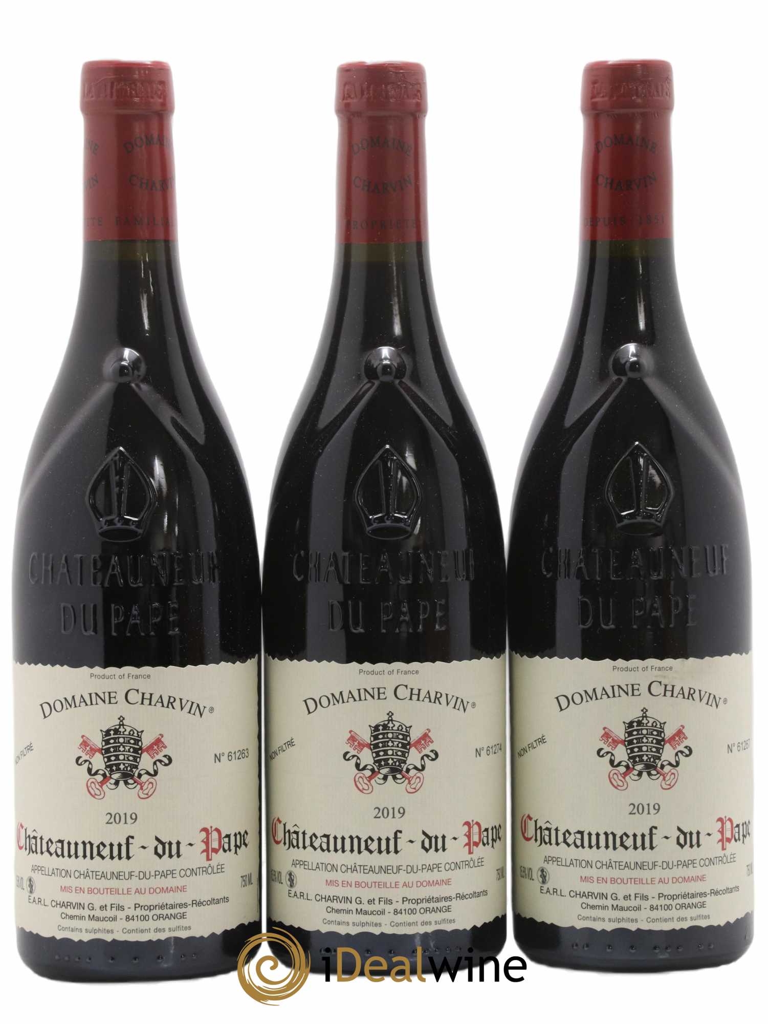 Châteauneuf-du-Pape Charvin (Domaine) 2019 - Lot de 3 bouteilles - 0