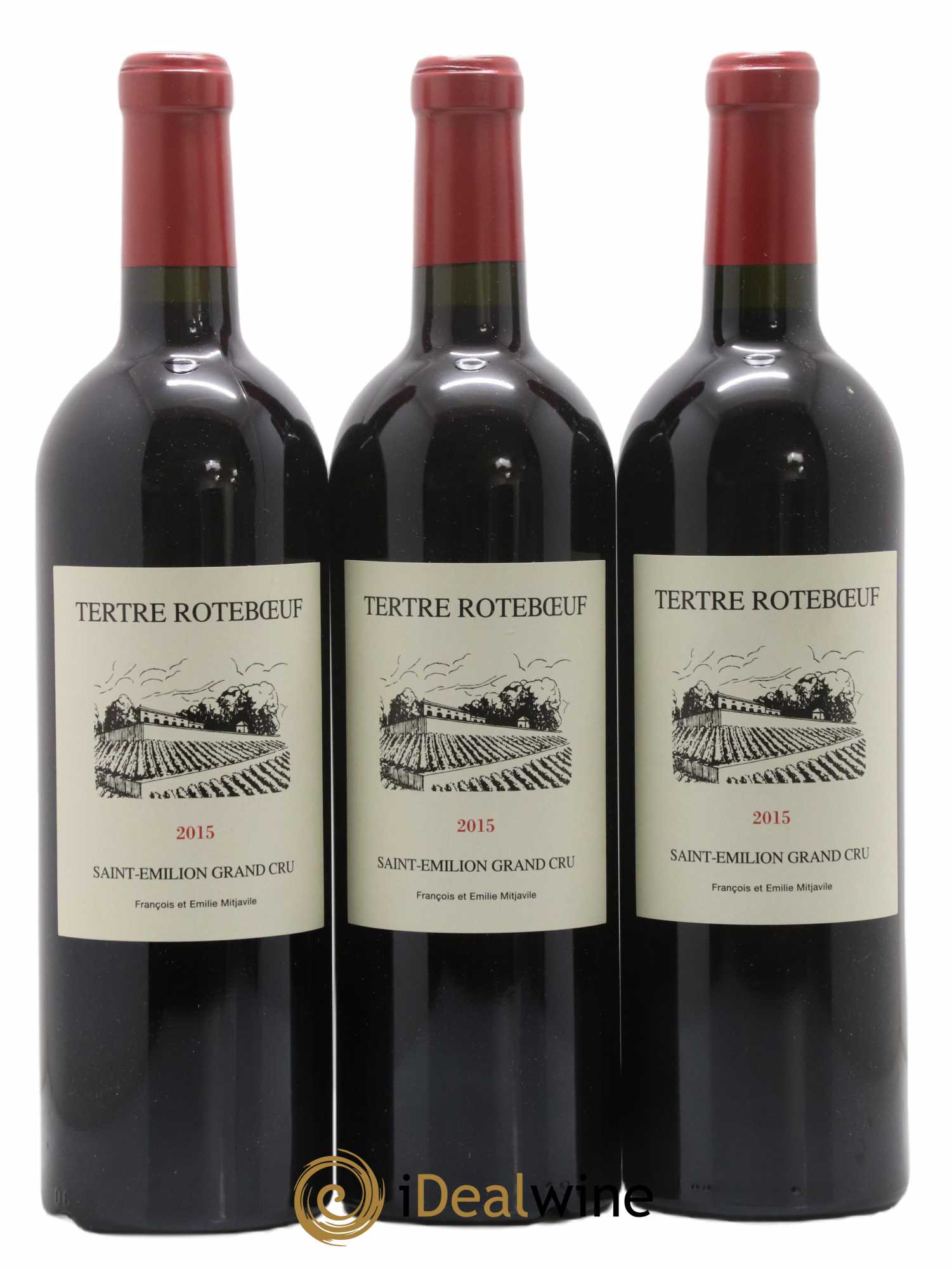 Château Tertre Roteboeuf 2015 - Lot of 3 bottles - 0
