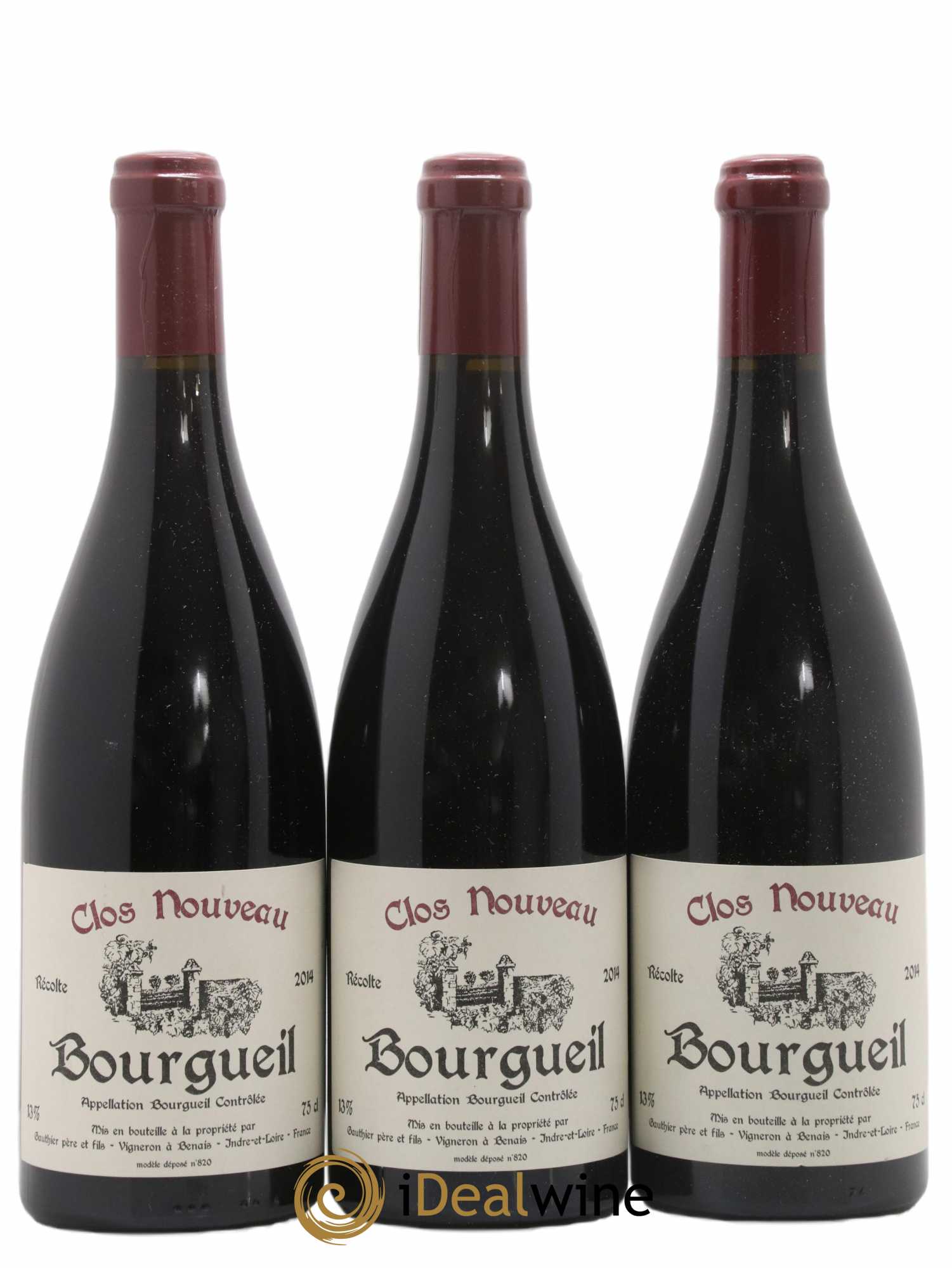 Bourgueil Clos Nouveau Domaine du Bel Air 2014 - Lot de 6 bouteilles - 1