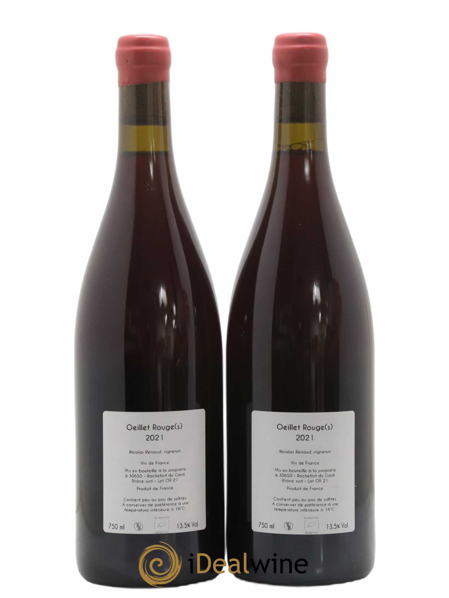Vin de France Oeillet Rouge(s) Clos des Grillons 2021 - Lot de 2 bouteilles - 1