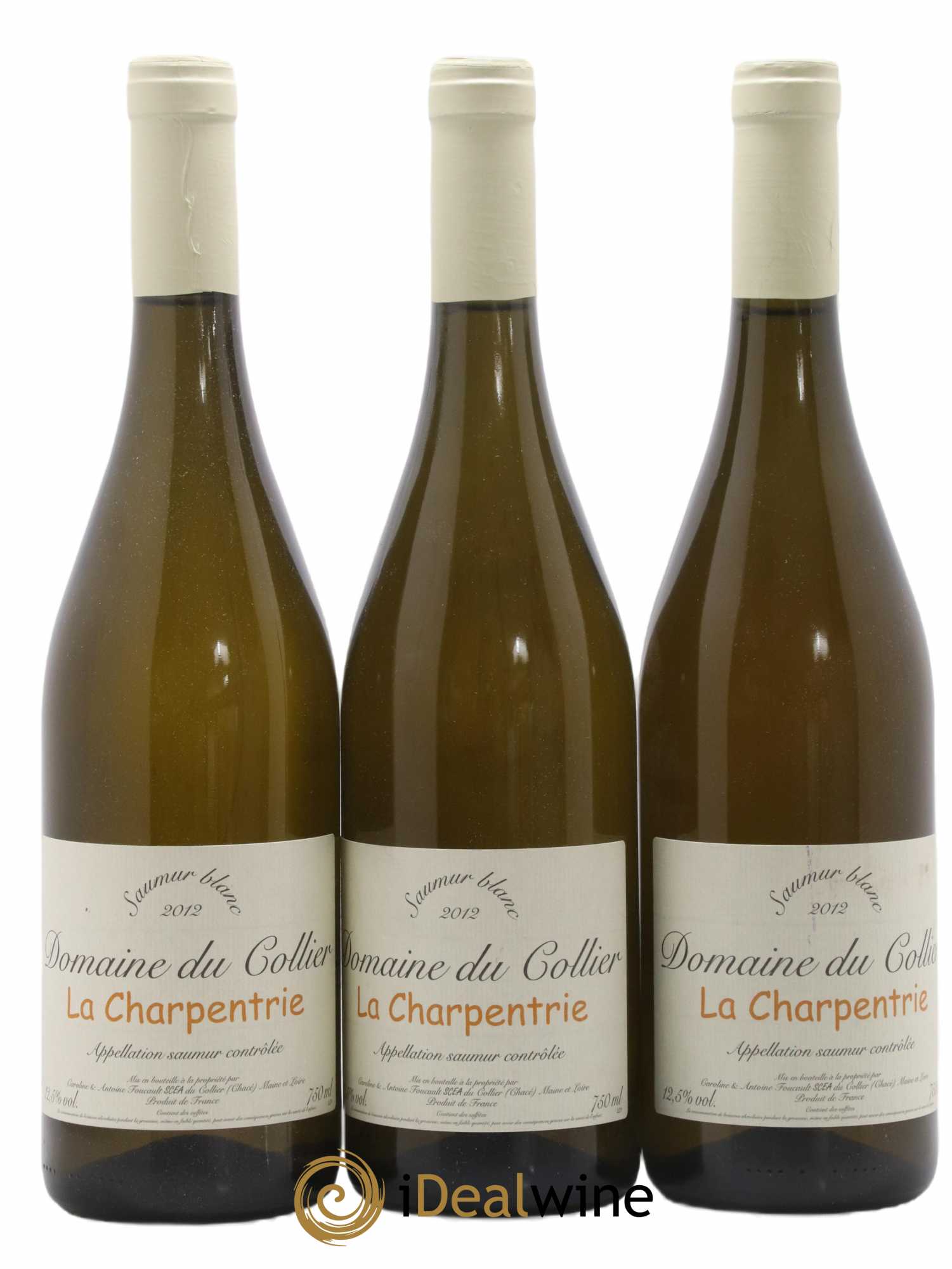 Saumur La Charpentrie Domaine du Collier 2012 - Lot de 3 bouteilles - 0