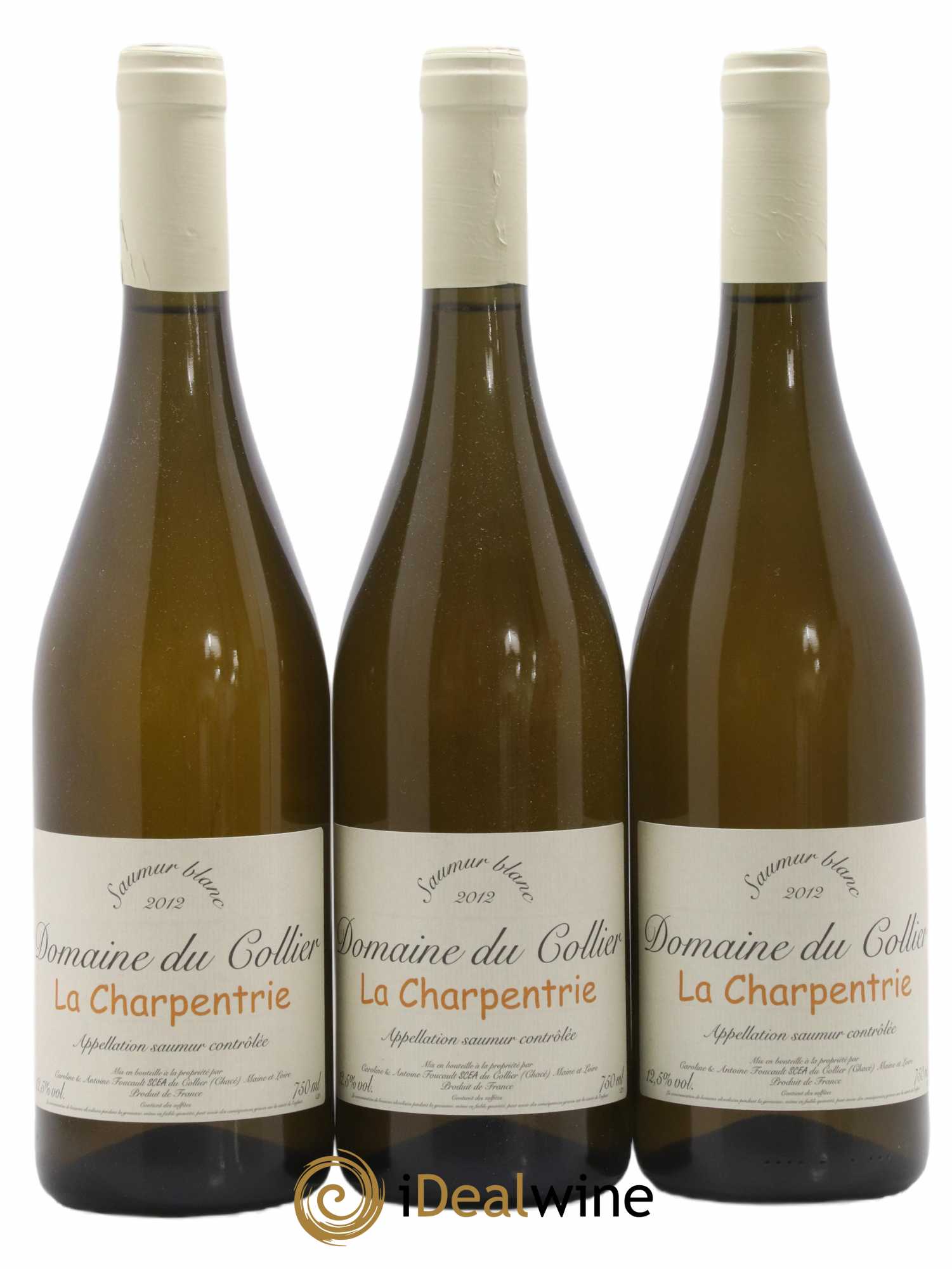 Saumur La Charpentrie Domaine du Collier 2012 - Lot de 3 bouteilles - 0