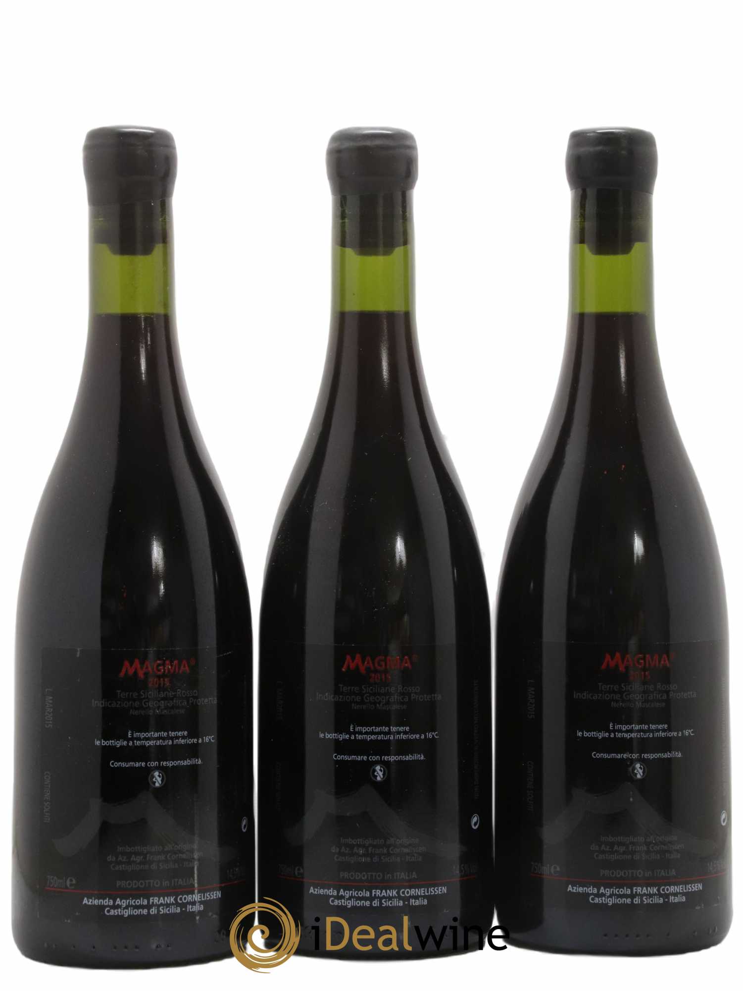 Terre Siciliane IGT Magma Frank Cornelissen 2015 - Lot de 3 bouteilles - 1