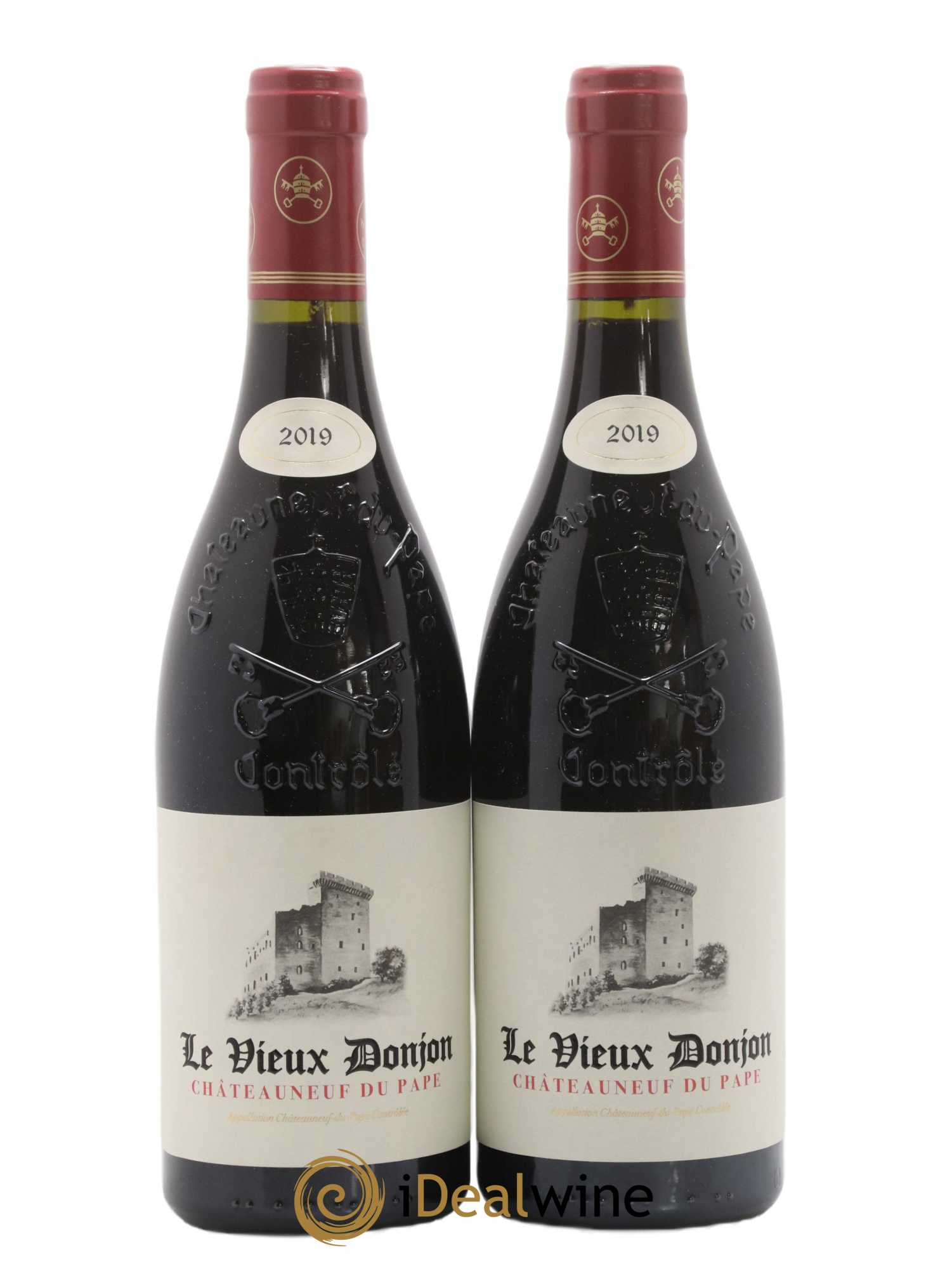 Châteauneuf-du-Pape Le Vieux Donjon Michel Lucien 2019 - Lot de 2 bouteilles - 0