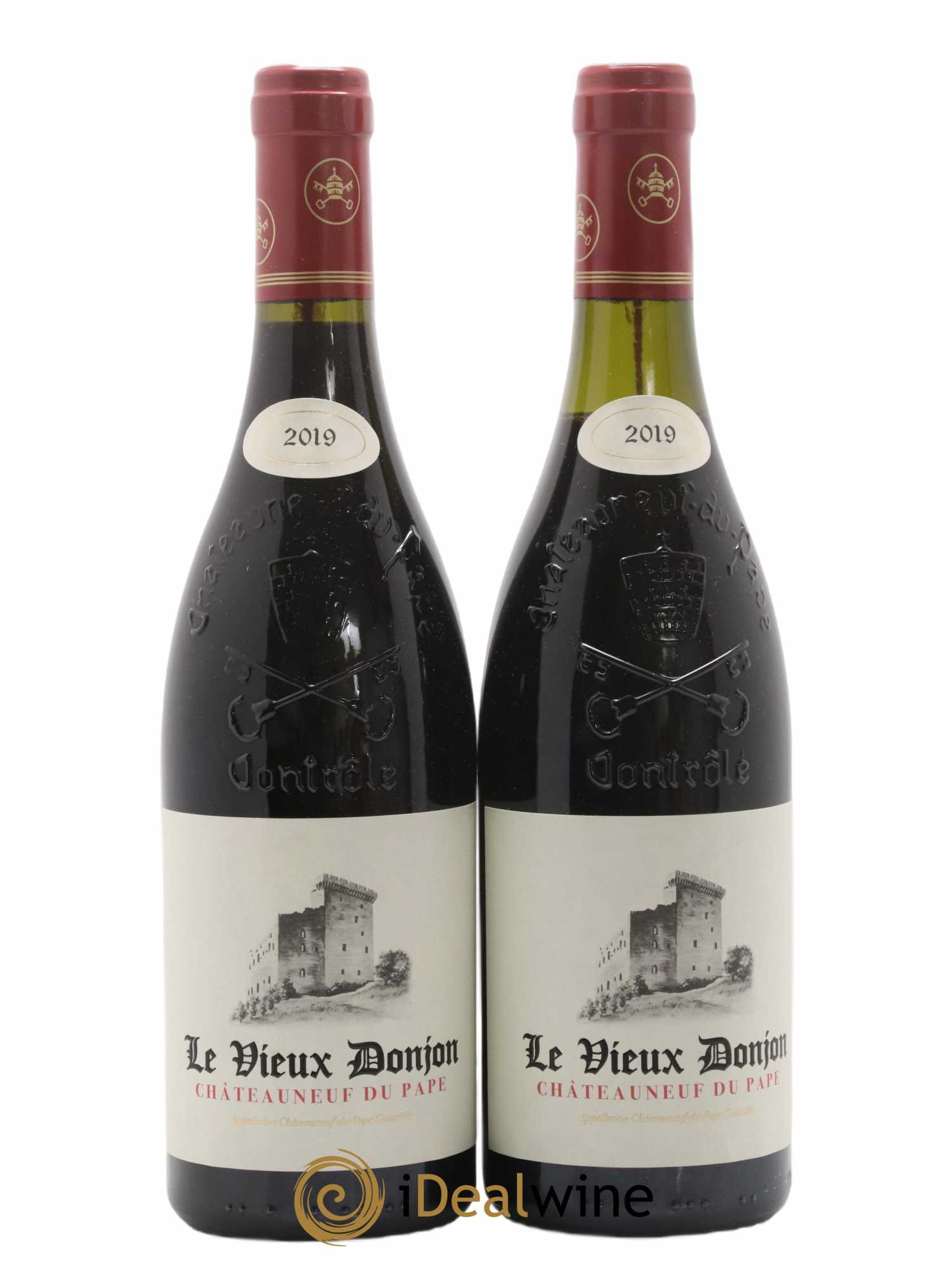 Châteauneuf-du-Pape Le Vieux Donjon Michel Lucien 2019 - Lot de 2 bouteilles - 0