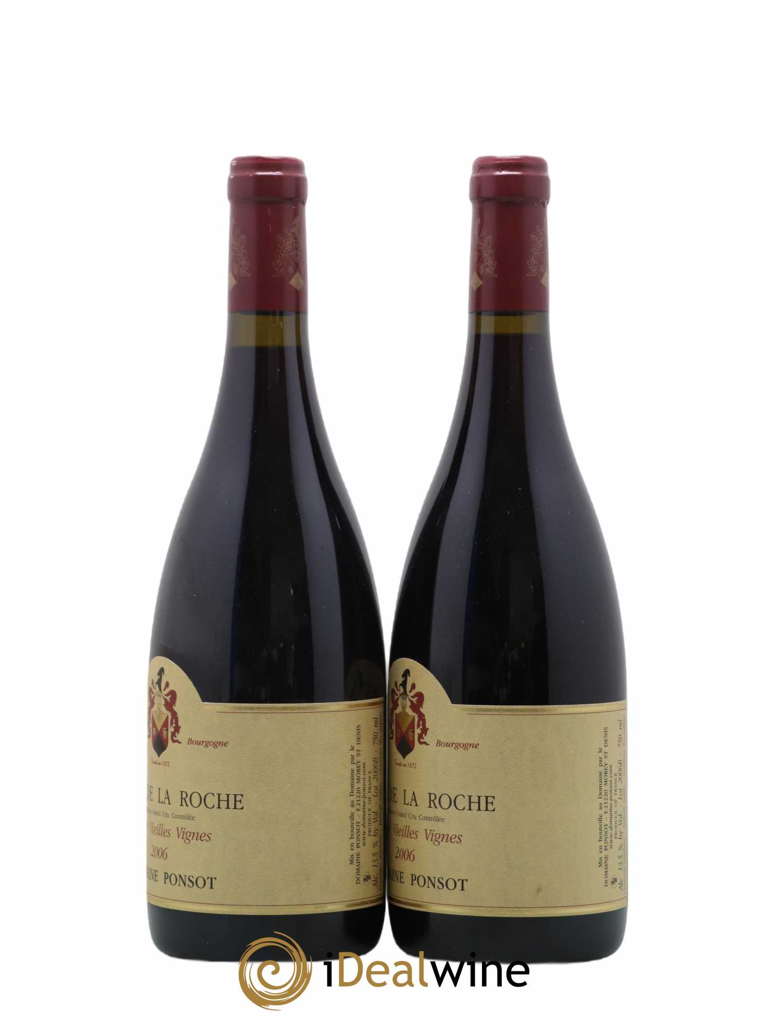 Clos de la Roche Grand Cru Vieilles Vignes Ponsot (Domaine) 2006 - Lot of 2 bottles - 2