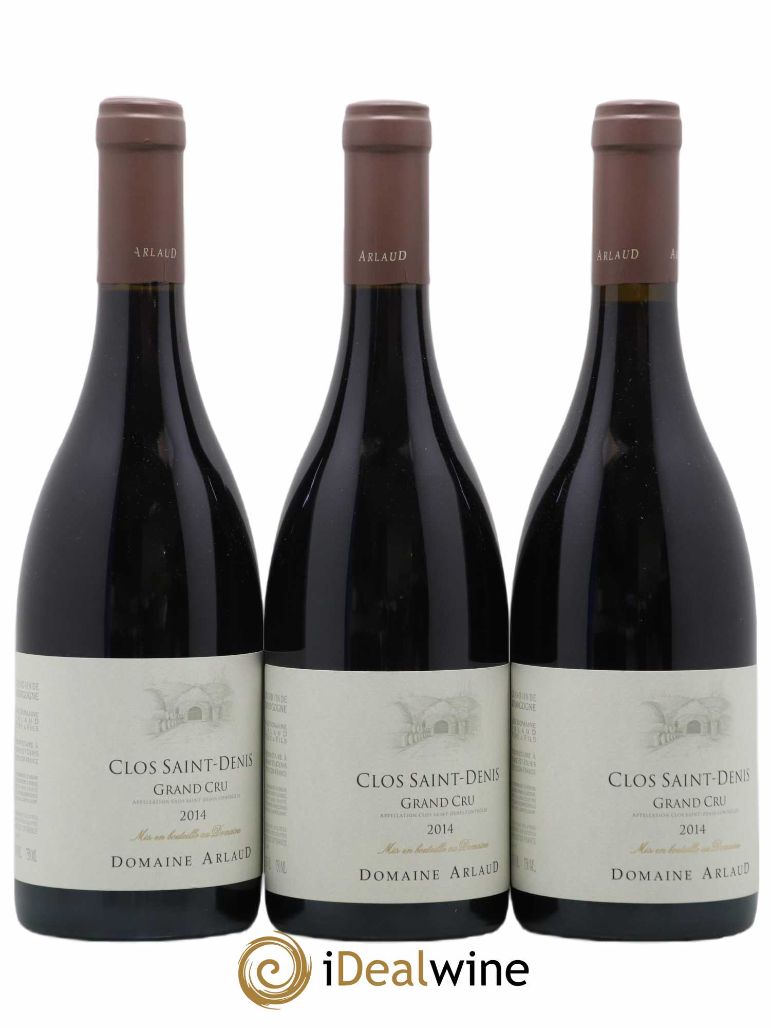 Clos Saint-Denis Grand Cru Arlaud 2014 - Lot of 3 bottles - 1