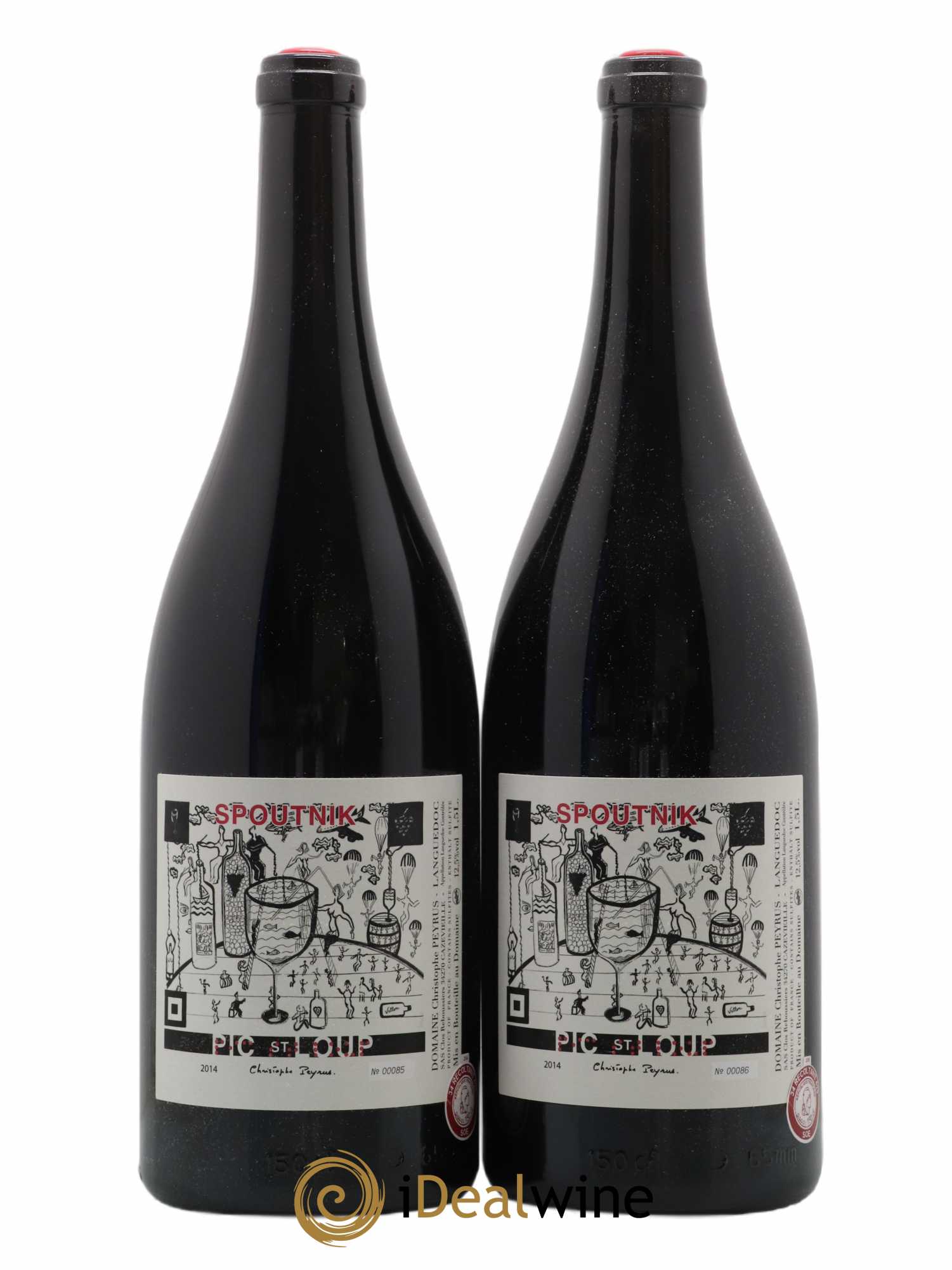 Pic Saint-Loup Clos des Reboussiers Spoutnik 2014 - Lot de 2 magnums - 0