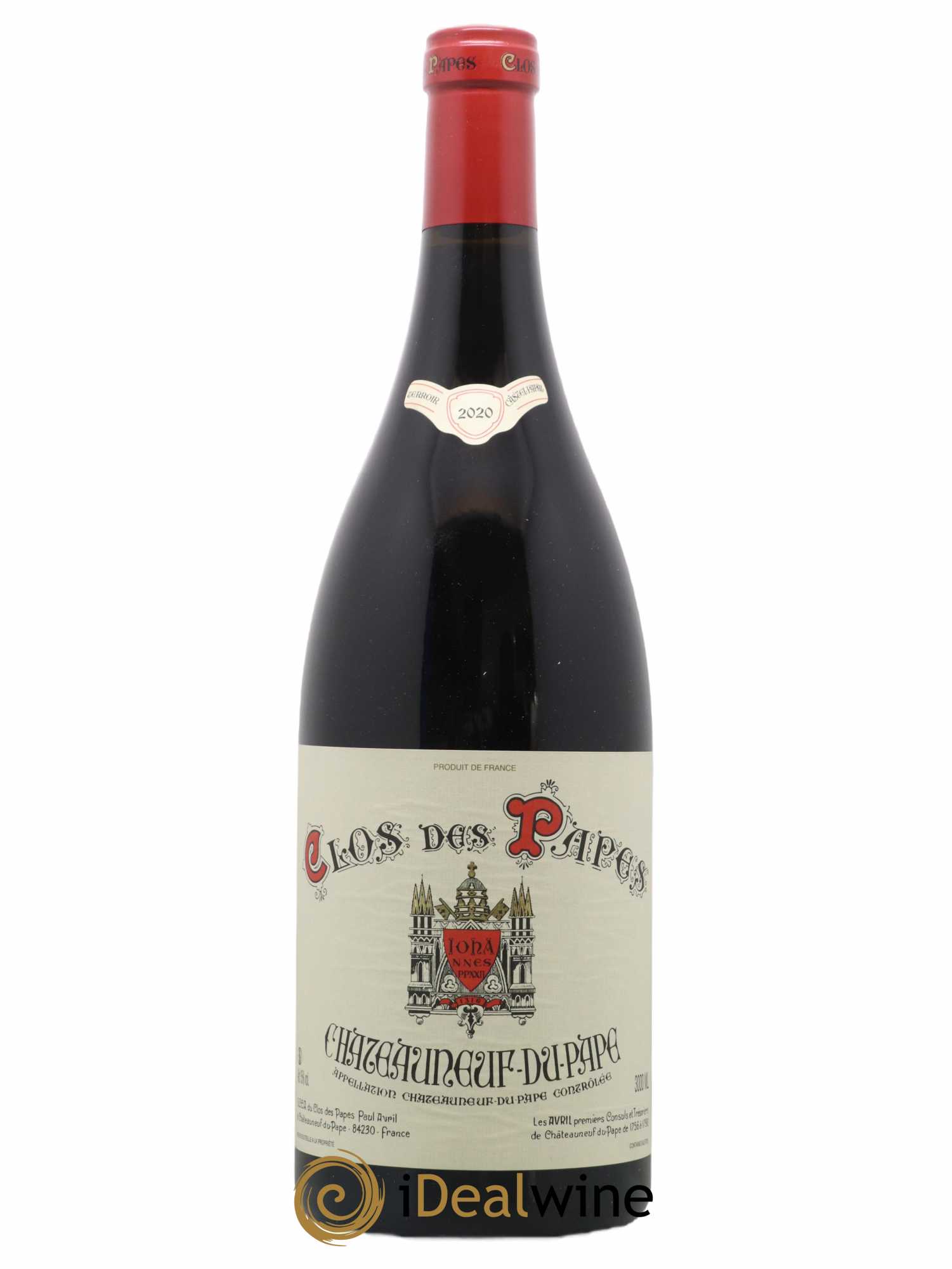 Châteauneuf-du-Pape Clos des Papes - Paul Avril 2020 - Lot of 1 double magnum - 1